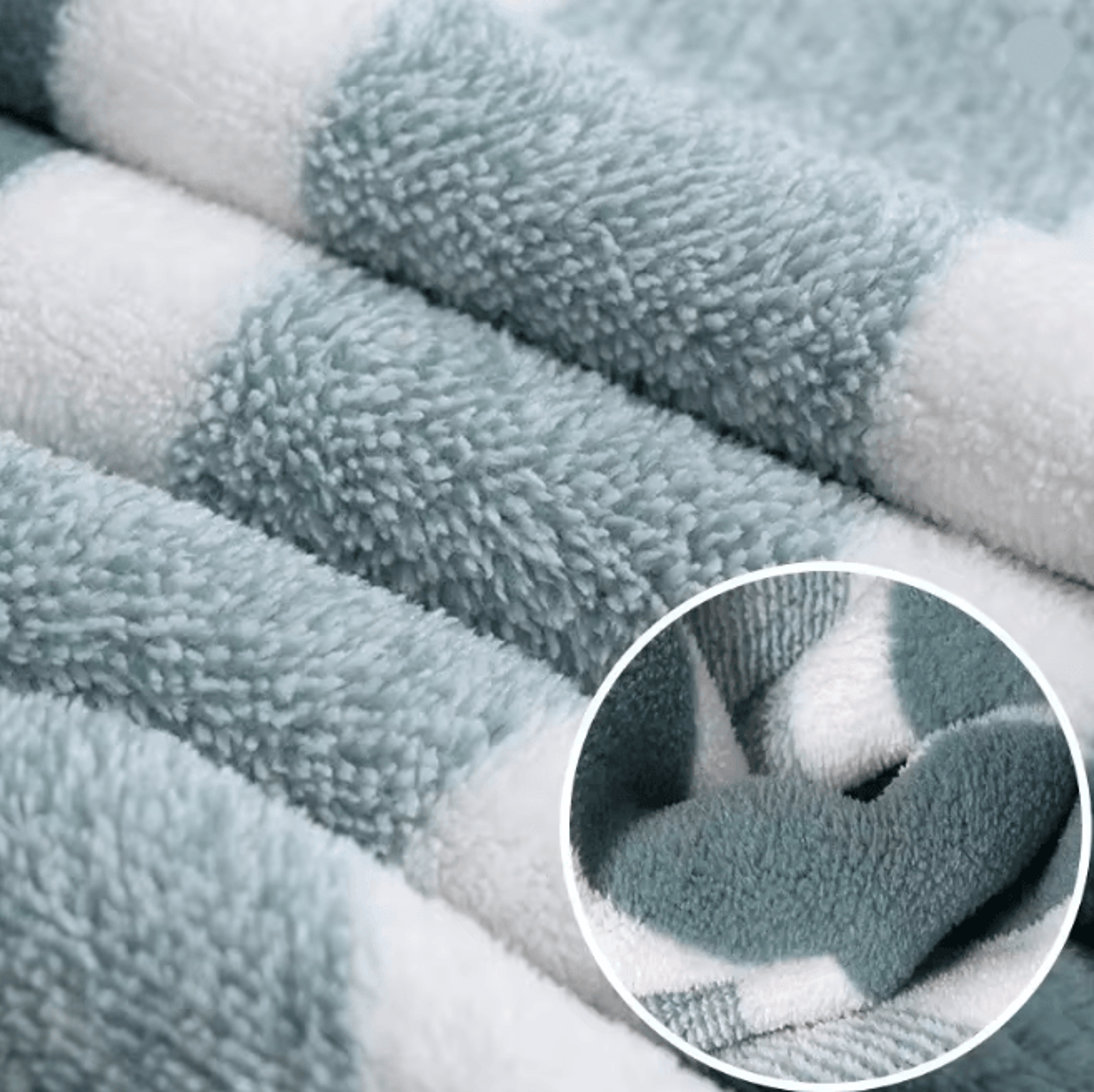 Striped Quick Dry Towel Set Soft Absorbent Bath And Face Towels 3