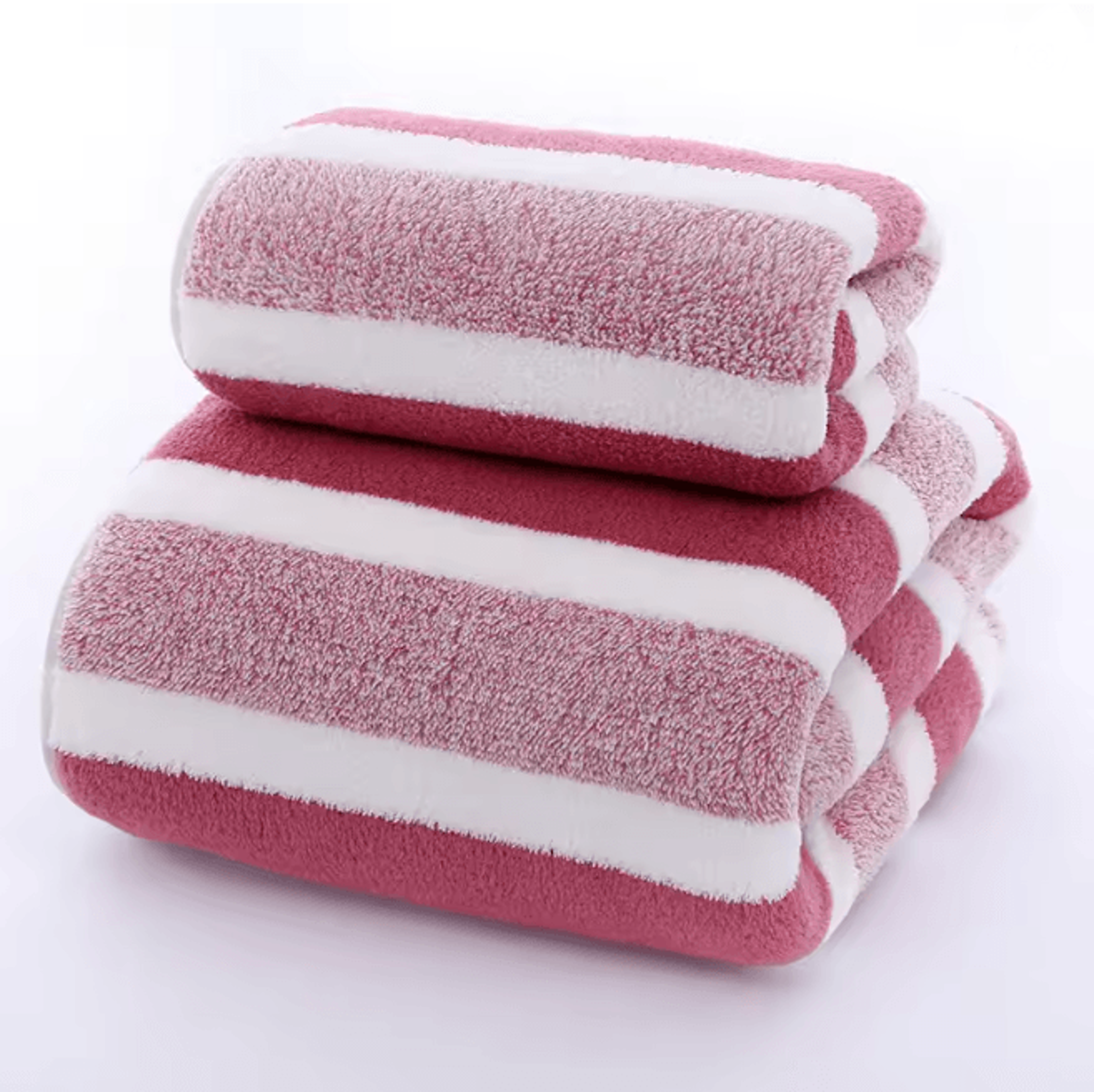 Striped Quick Dry Towel Set Soft Absorbent Bath And Face Towels 4