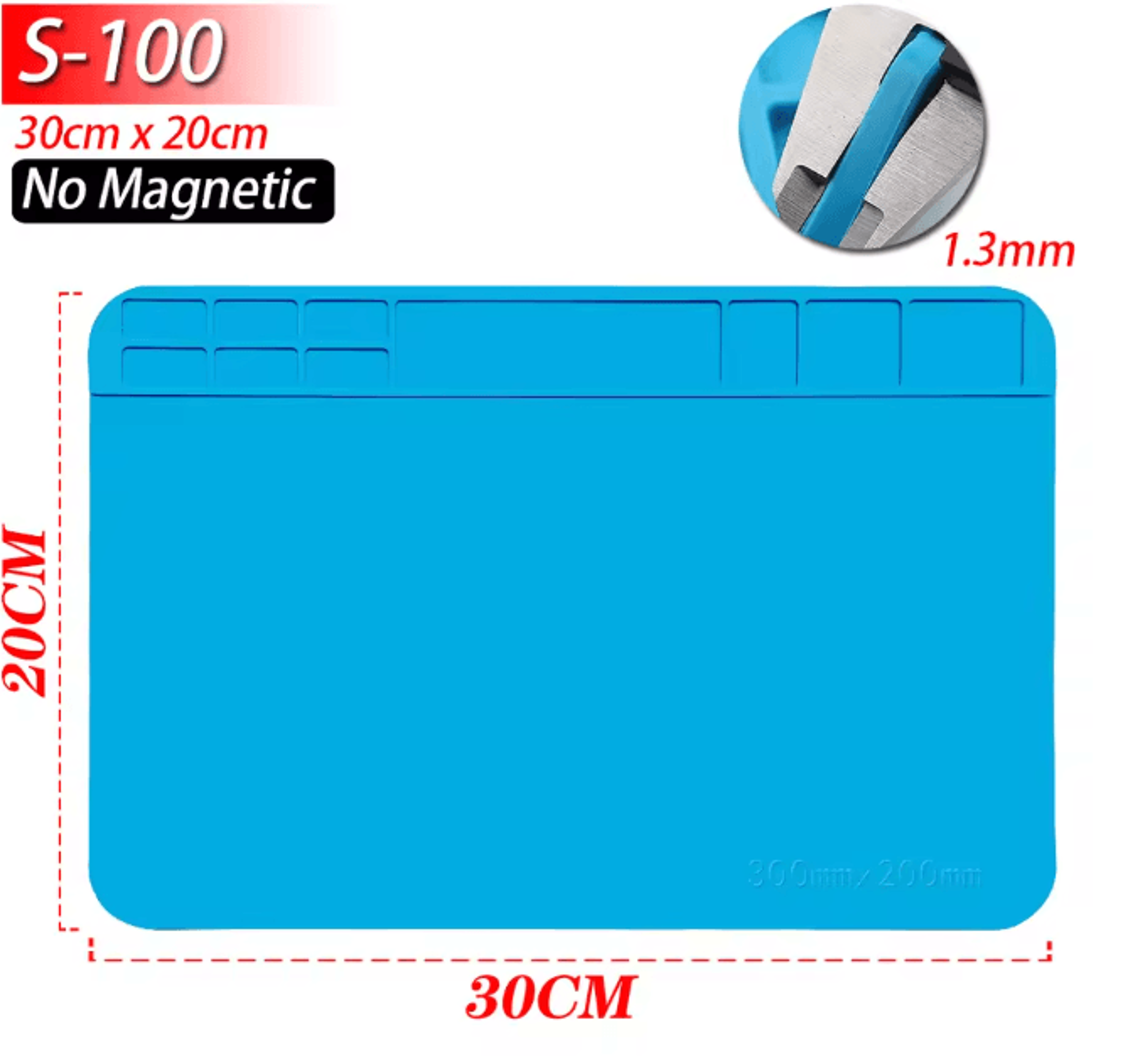 Silicone Soldering Work Mat Heat Resistant Anti Static Repair Pad 3