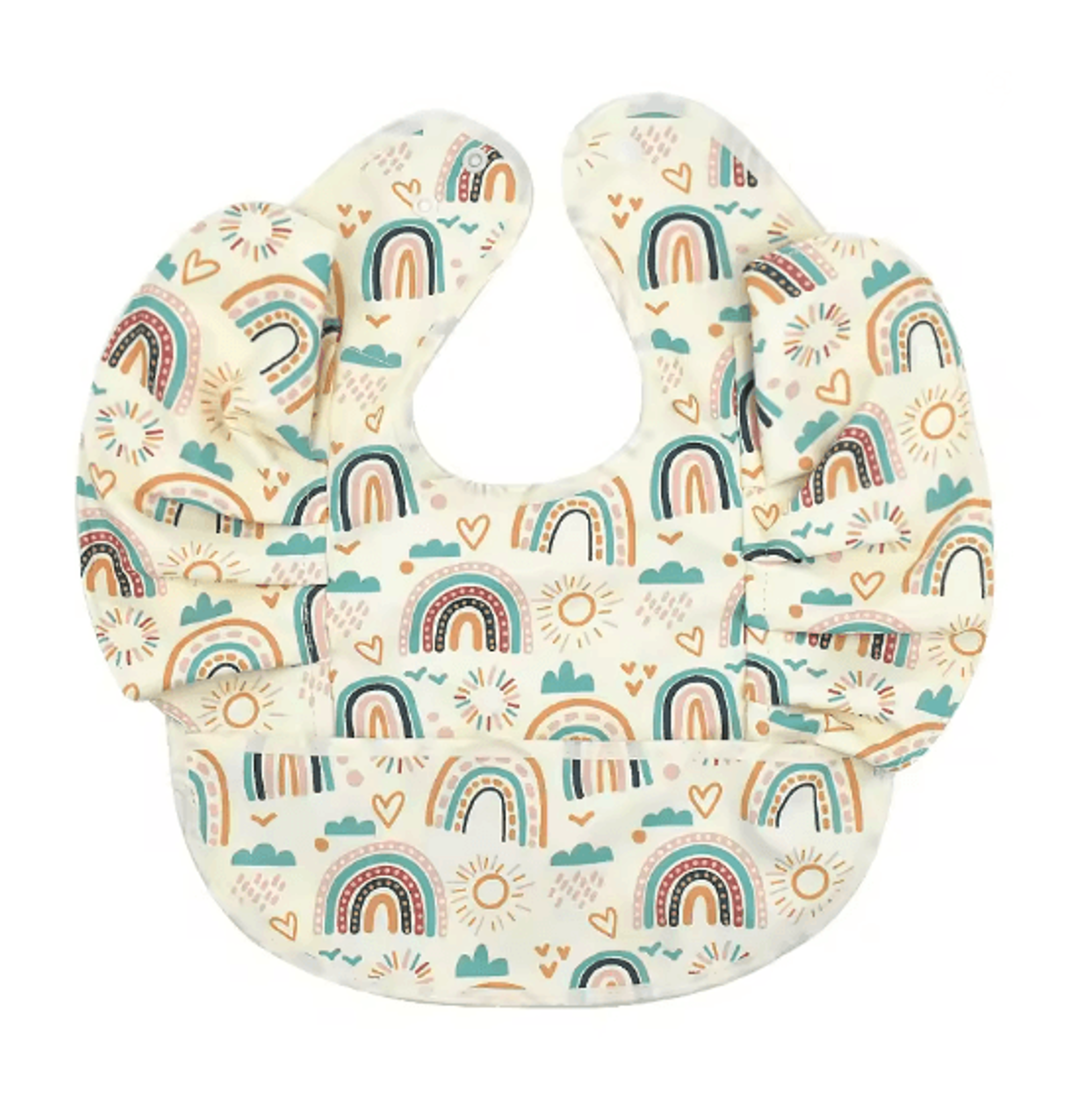 Waterproof Baby Bib With Sleeves Soft PU Feeding Bib With Pocket 6