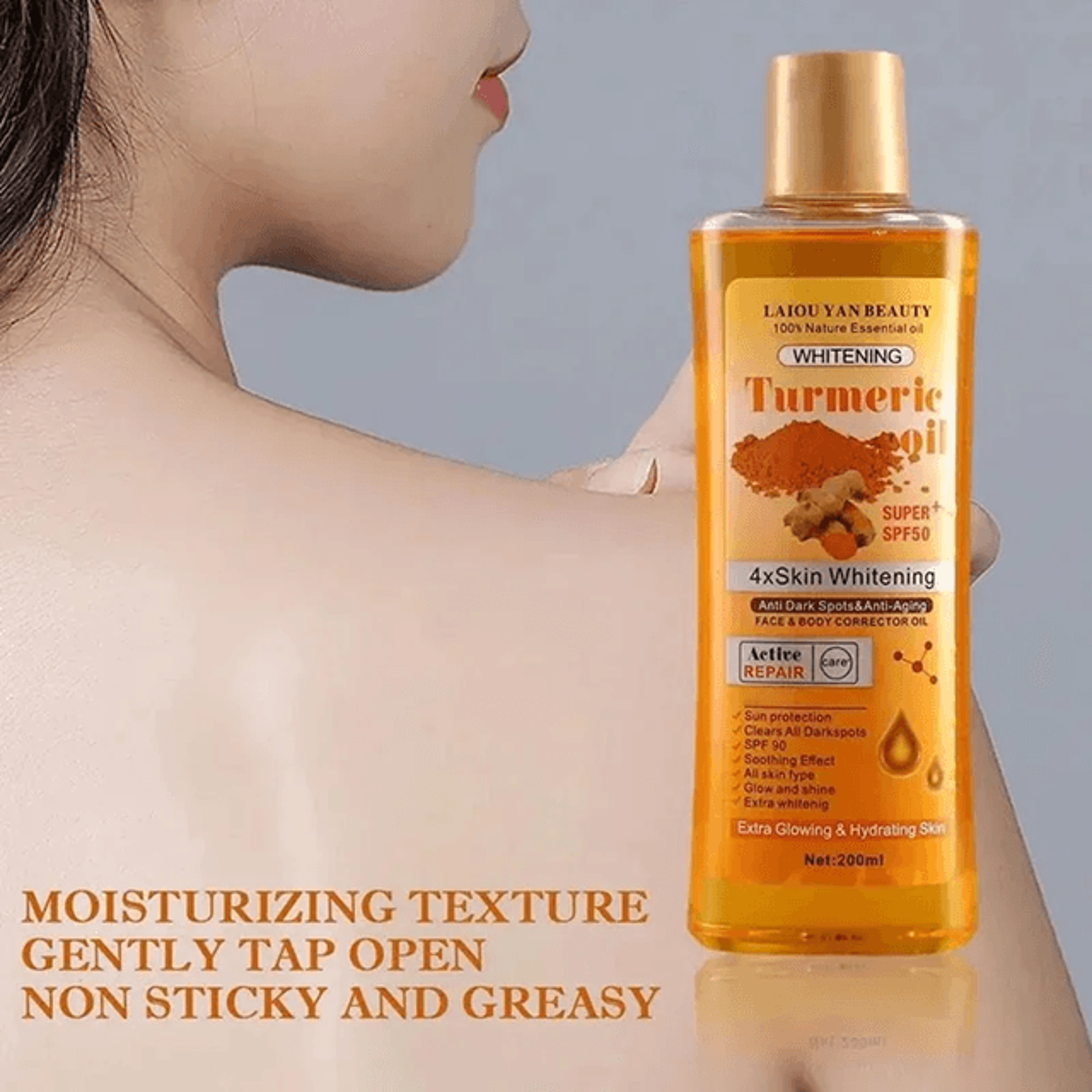 Turmeric Ginger Face Serum Oil Deep Hydration Nourishing Moisturizer 0