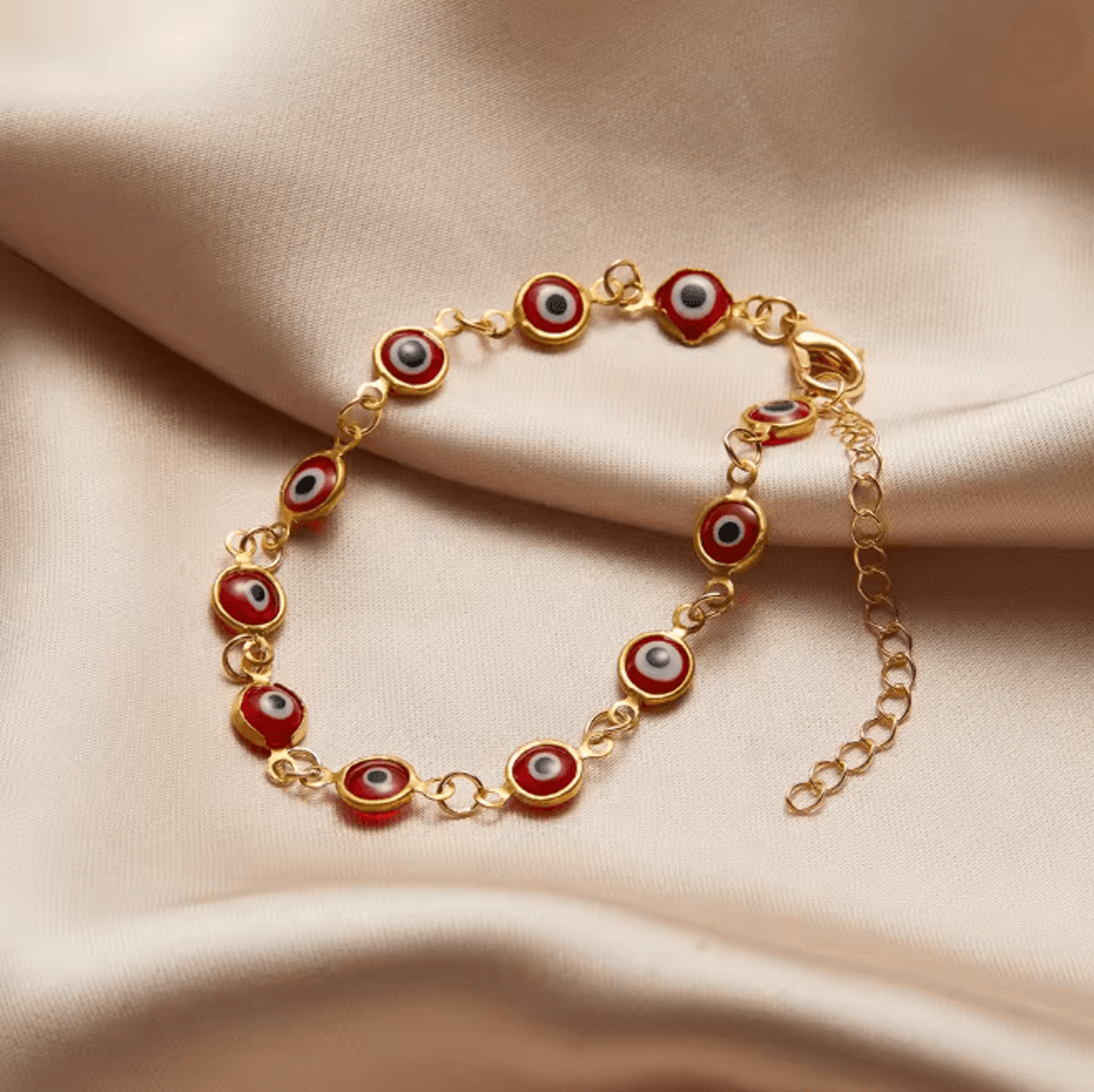 Lucky Evil Eye Bracelet Adjustable Metal Chain Protection Jewelry 1