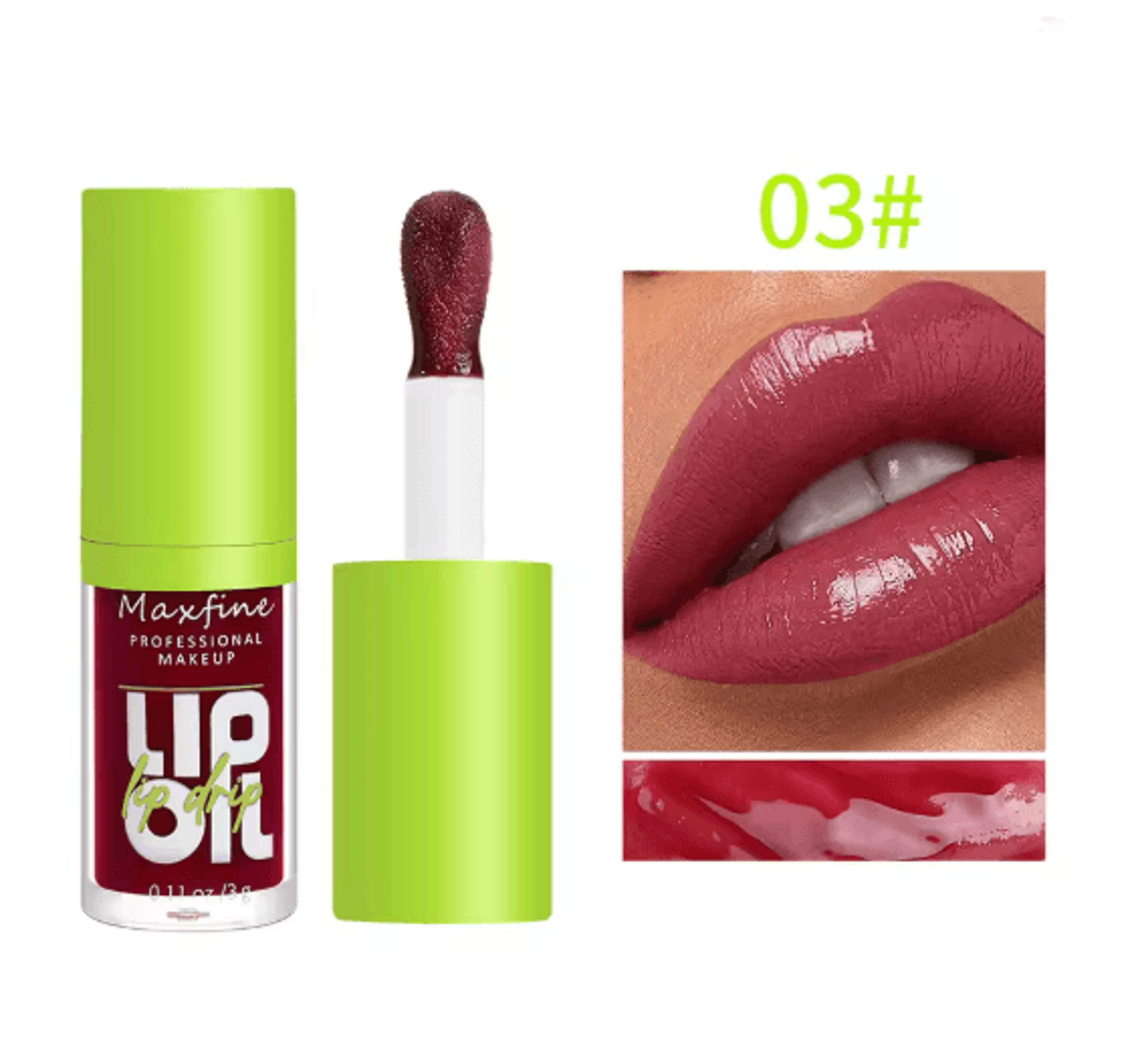 PureGlow Waterproof Moisturizing Lip Gloss Long Lasting Shine 8