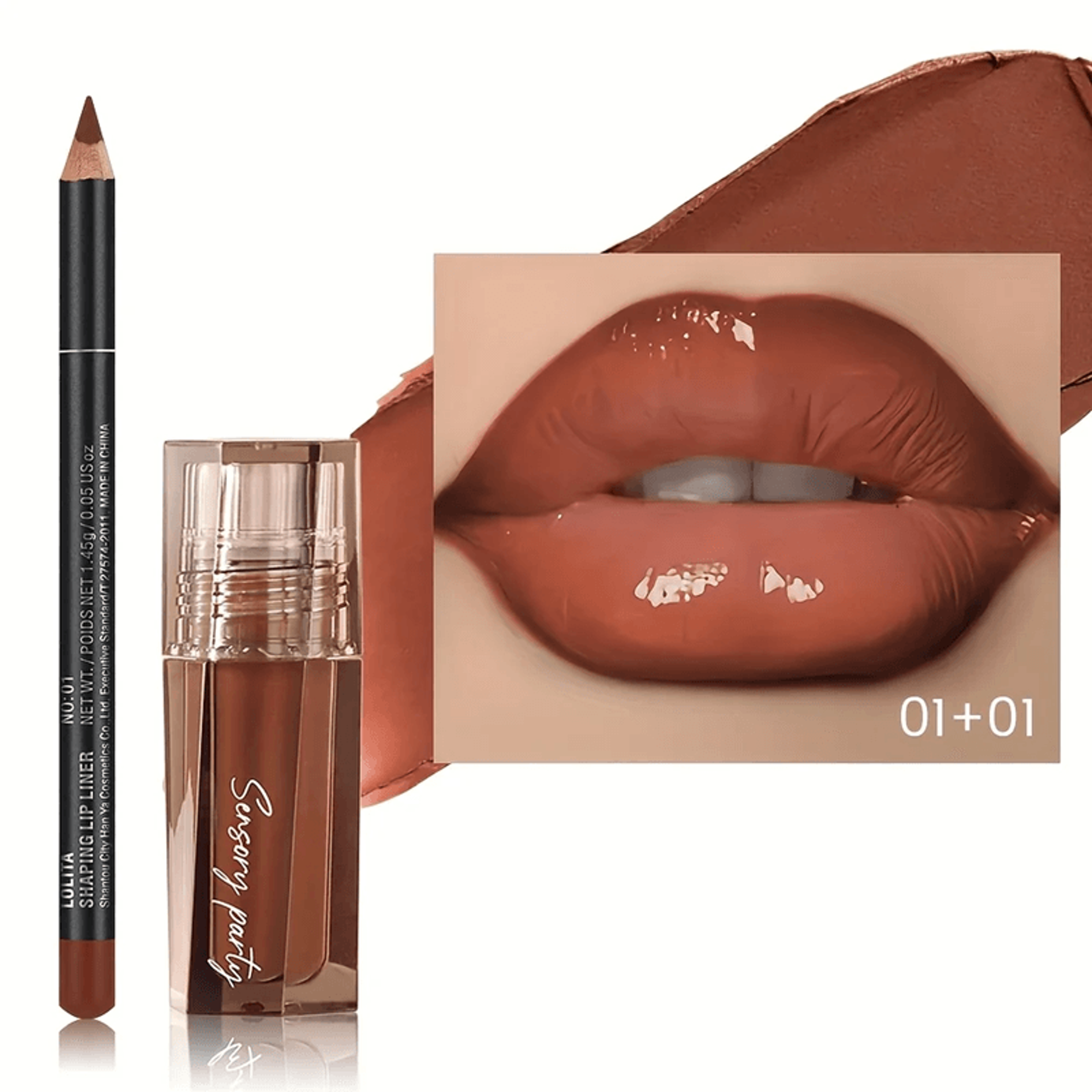 Hydrating Lip Gloss And Lip Liner Set Precision Defined Lips 3