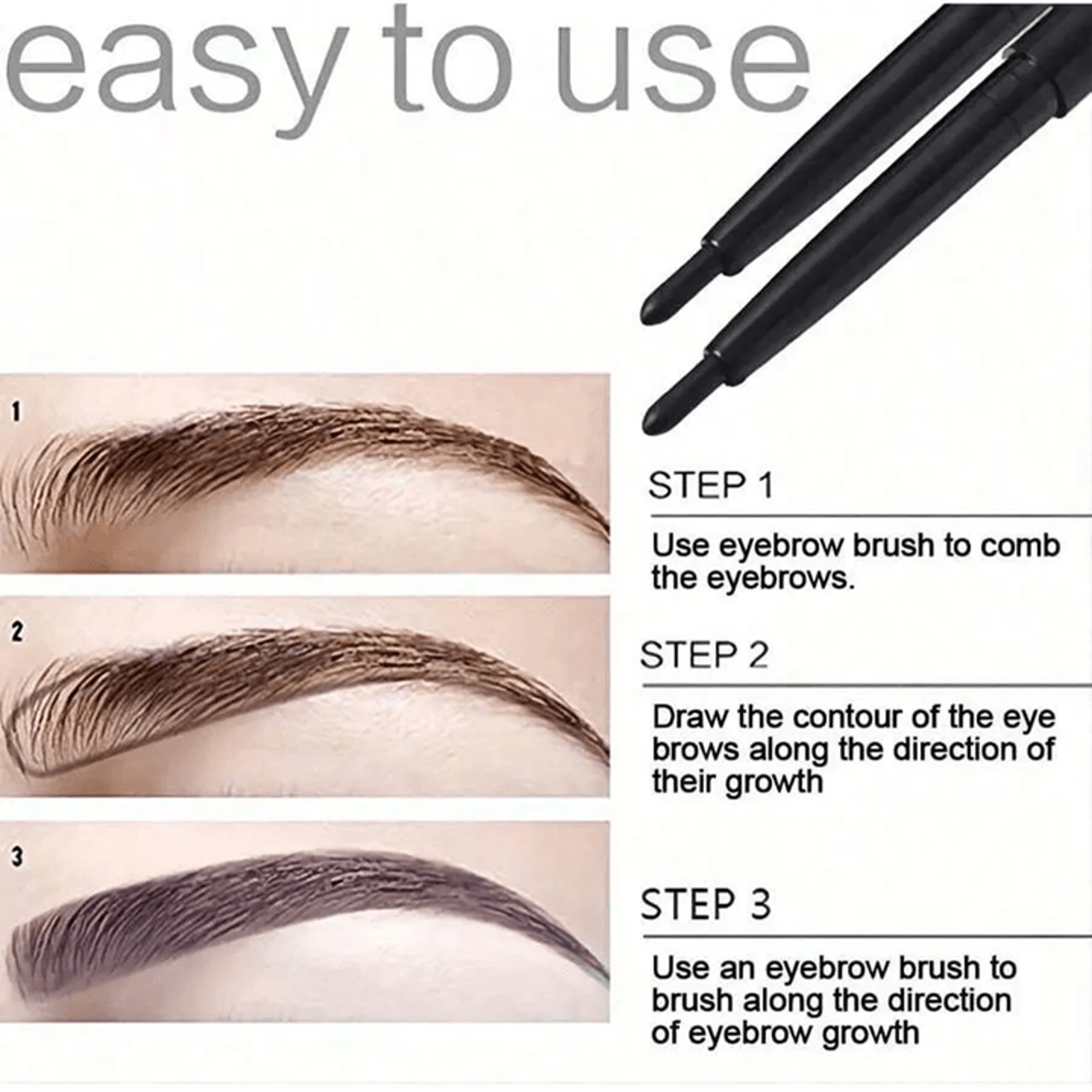 Long Lasting Waterproof Black Eyeliner Pencil Set 5 Pack 0