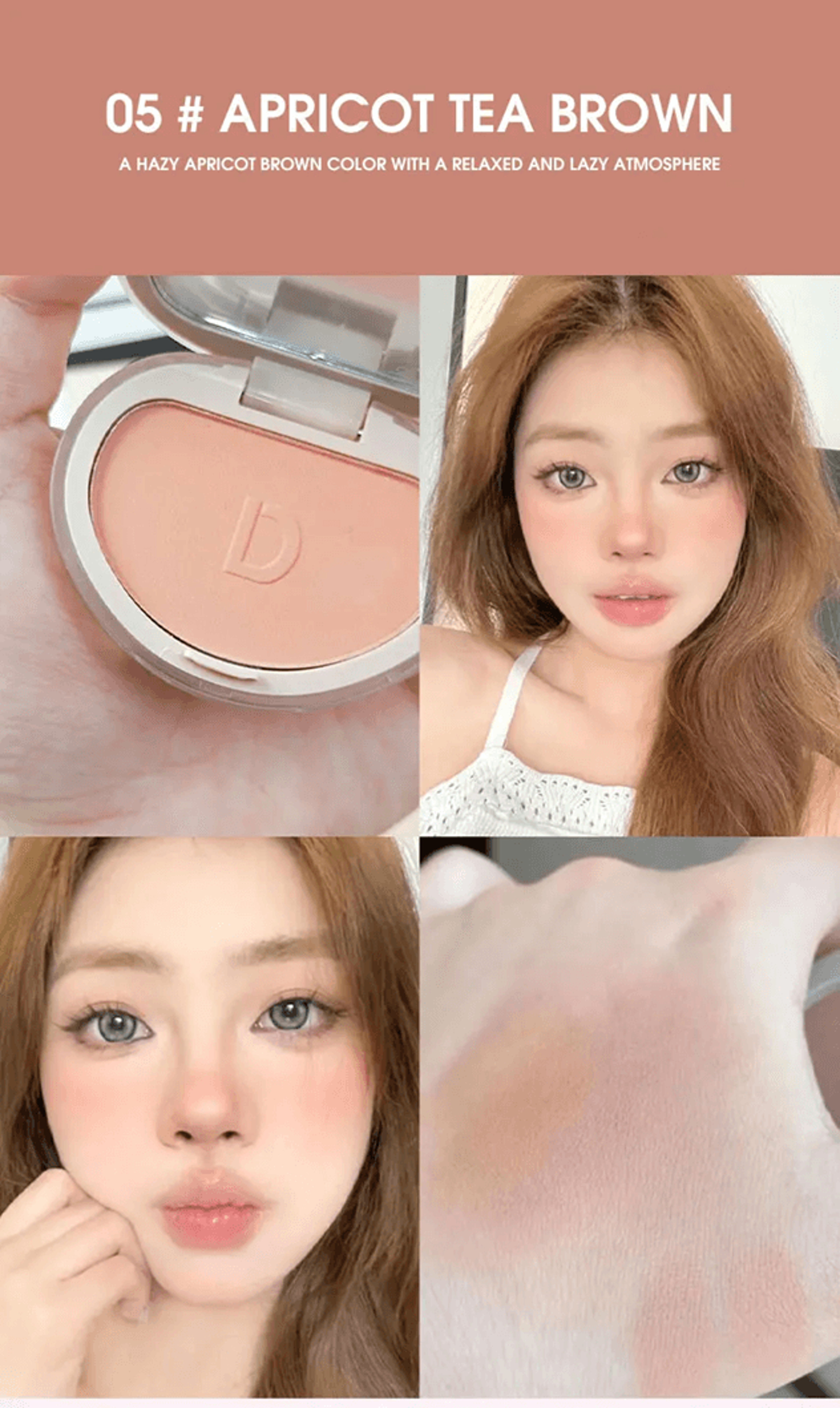 DaimAnpu Honey Glow Powder Blush Natural Brightening Finish 9