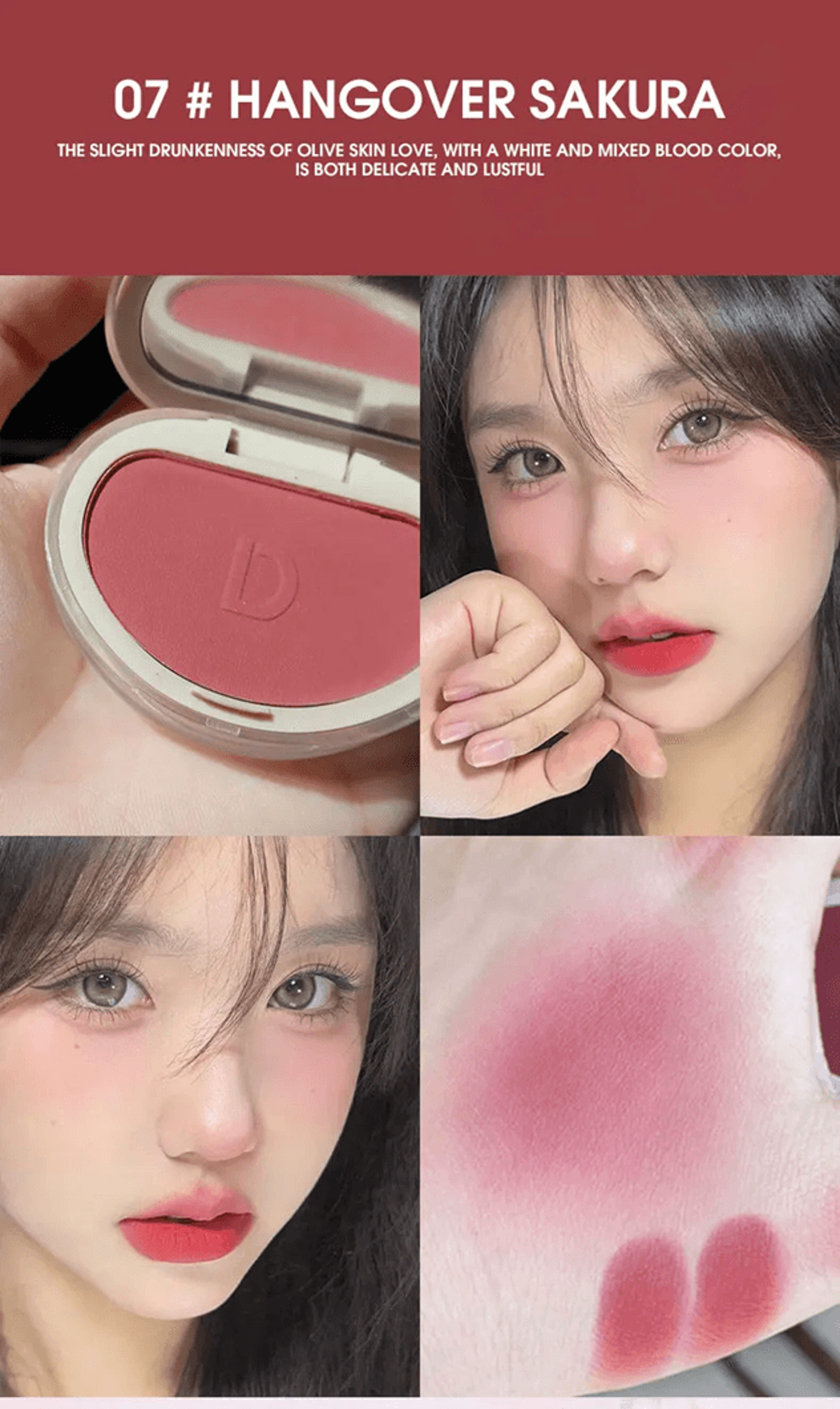 DaimAnpu Honey Glow Powder Blush Natural Brightening Finish 3