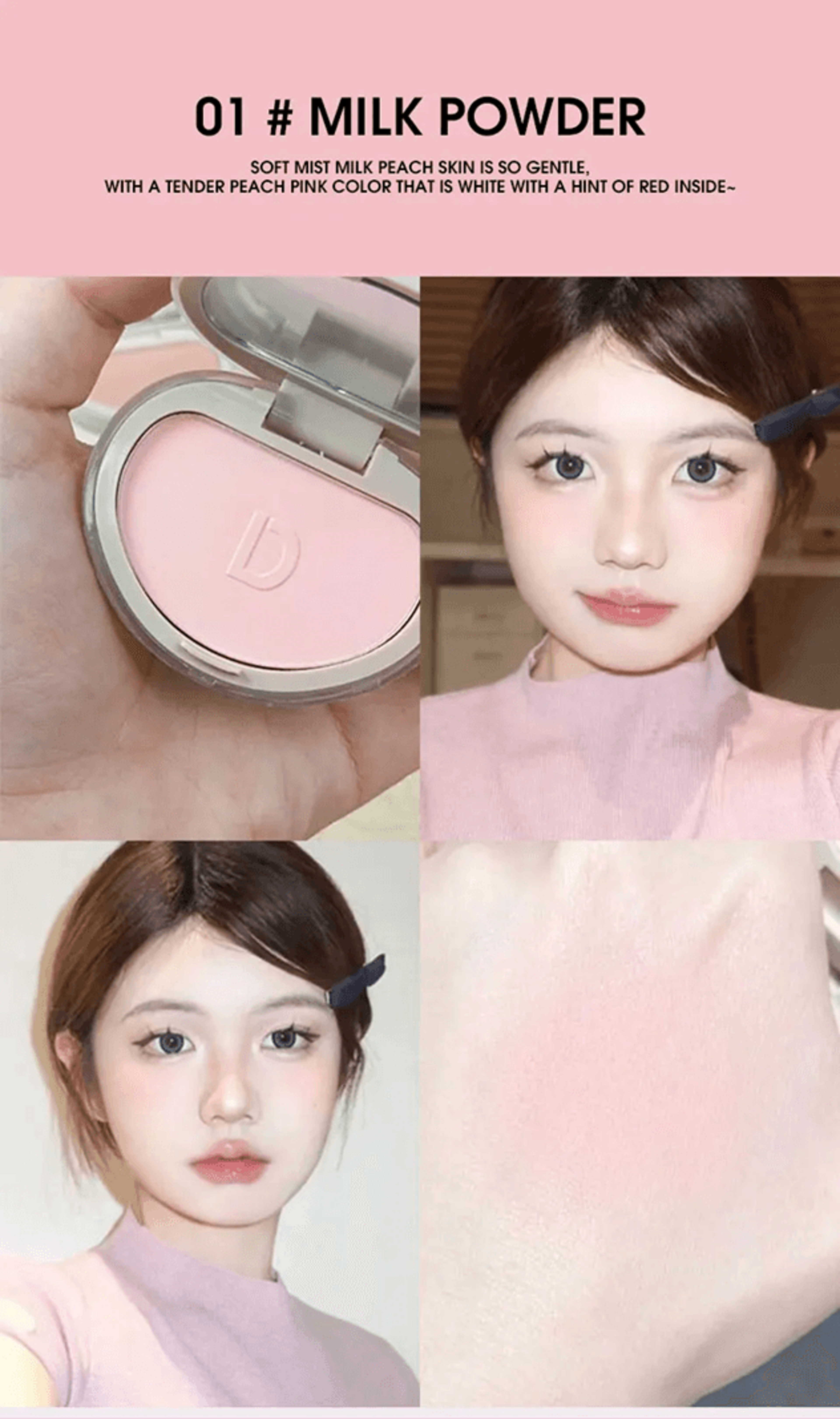 DaimAnpu Honey Glow Powder Blush Natural Brightening Finish 5