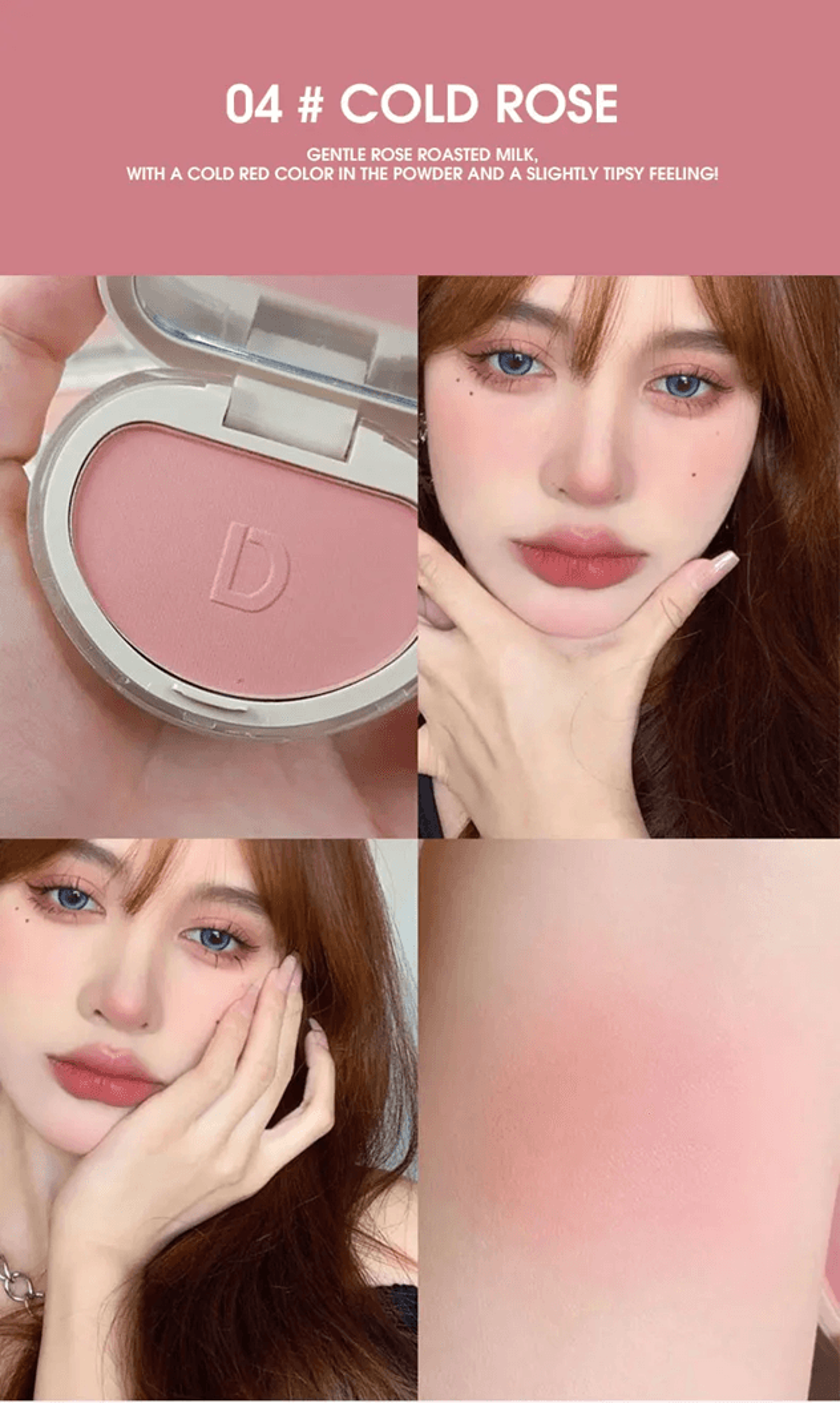 DaimAnpu Honey Glow Powder Blush Natural Brightening Finish 8