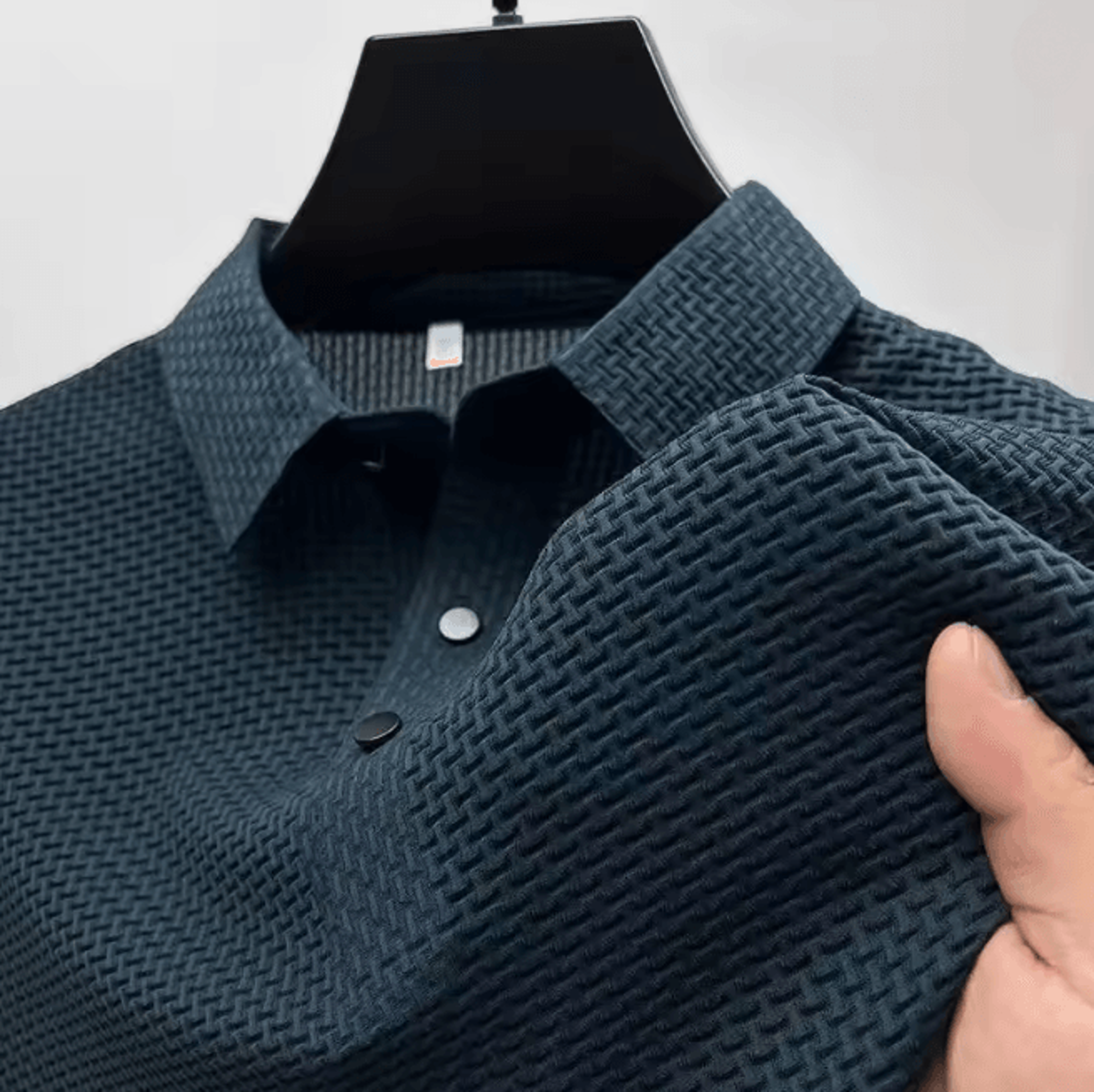 Mens Breathable Business Casual Short Sleeve Polo Shirt Summer Comfort Top 8