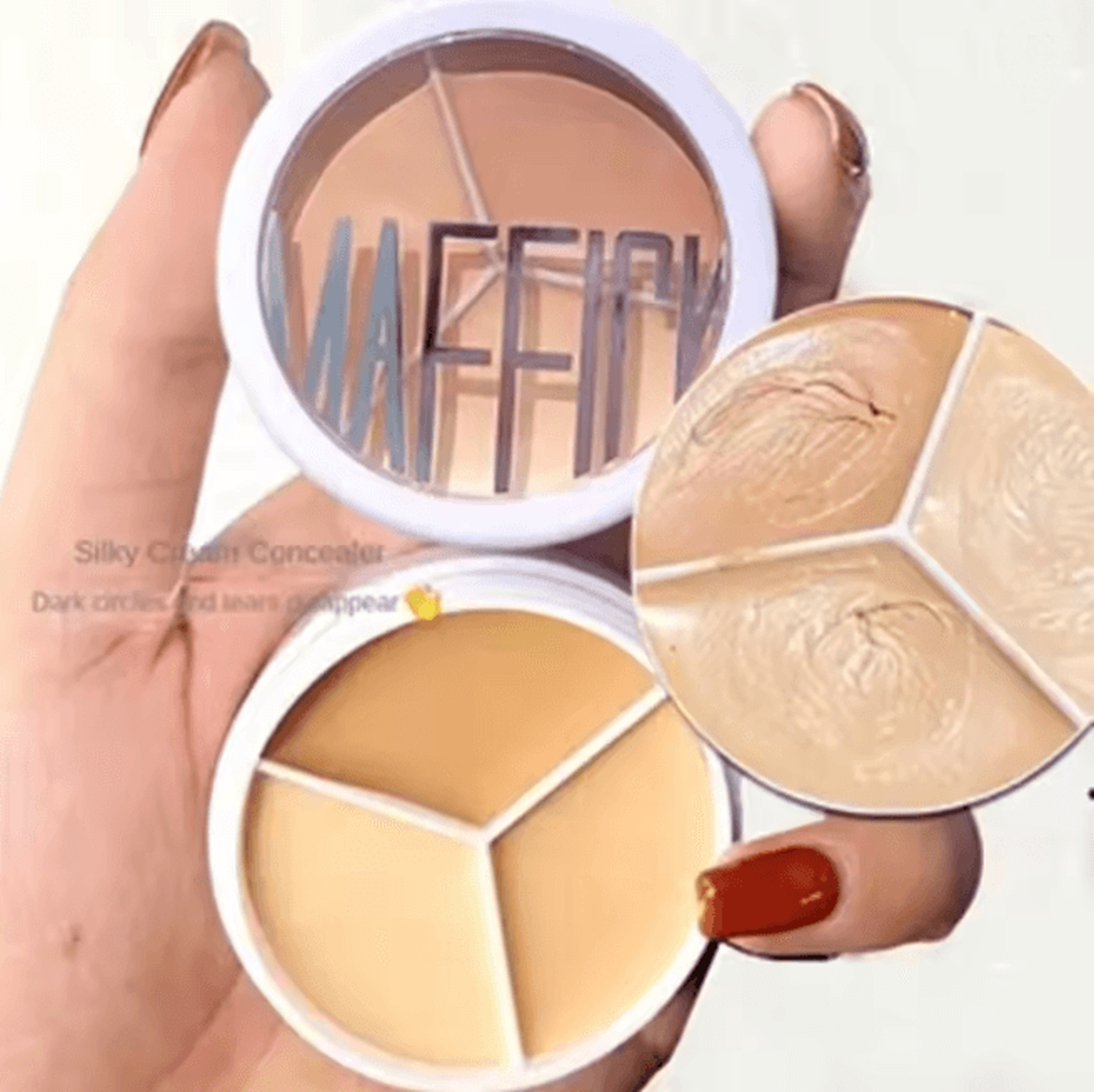 3 Color Concealer Palette Full Coverage Dark Circle Corrector 2