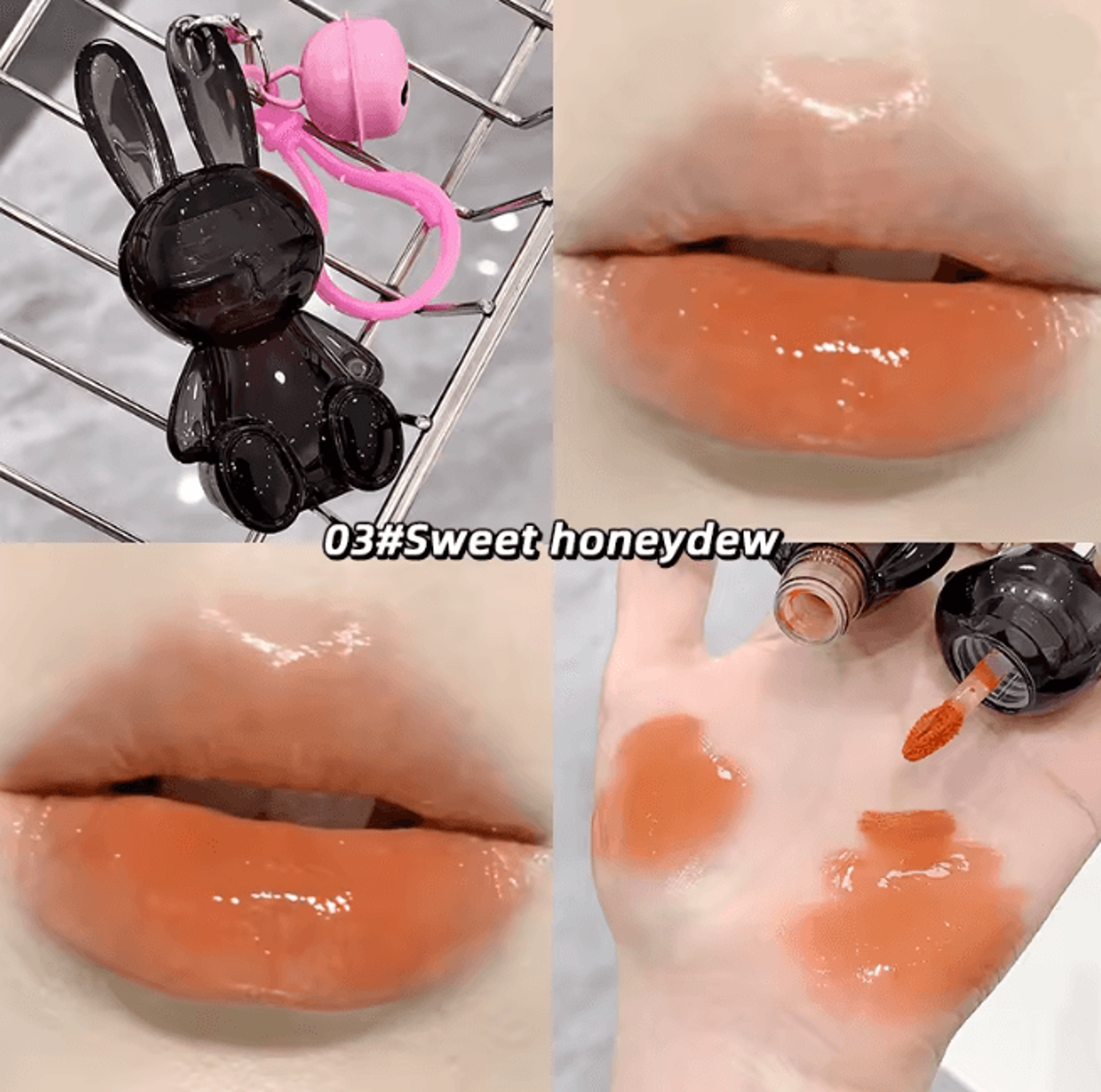 Velvet Matte Lip Cream Water Light Lip Glaze Cute Pendant Design 15