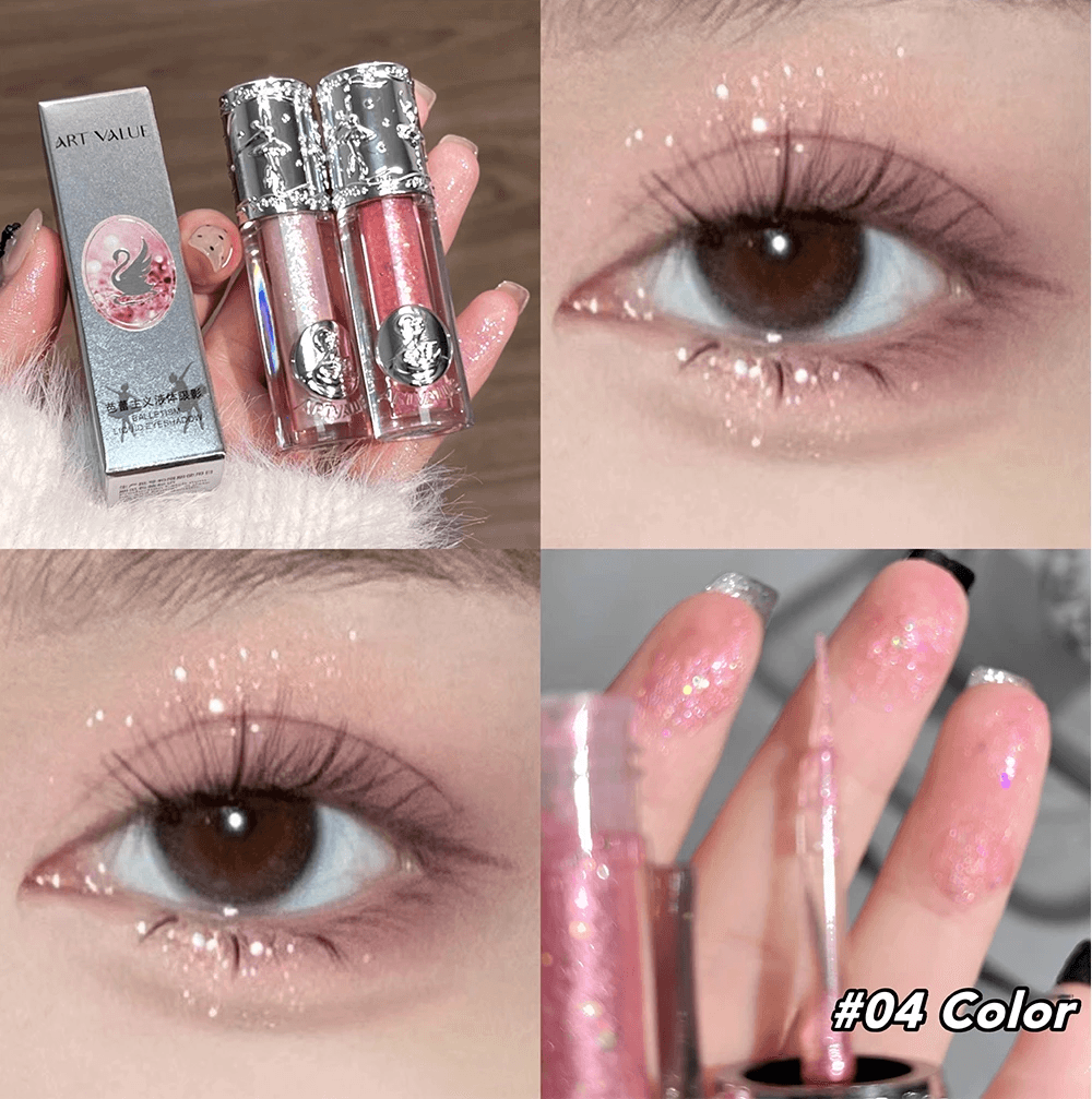 Balletism Liquid Shimmer Eyeshadow Soft Glow Finish 8