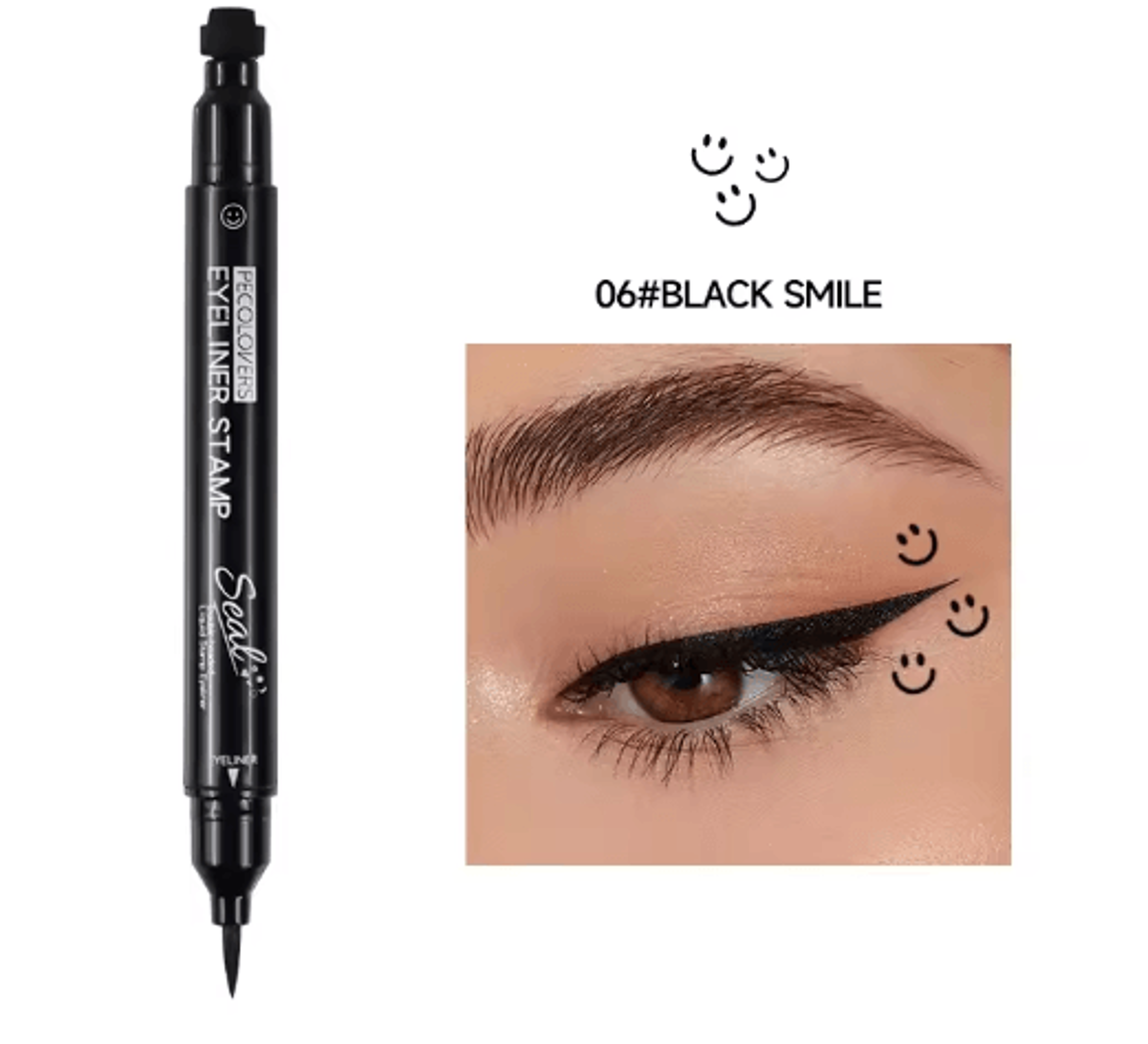 Star Stamp Liquid Eyeliner Waterproof Long Lasting Black 8