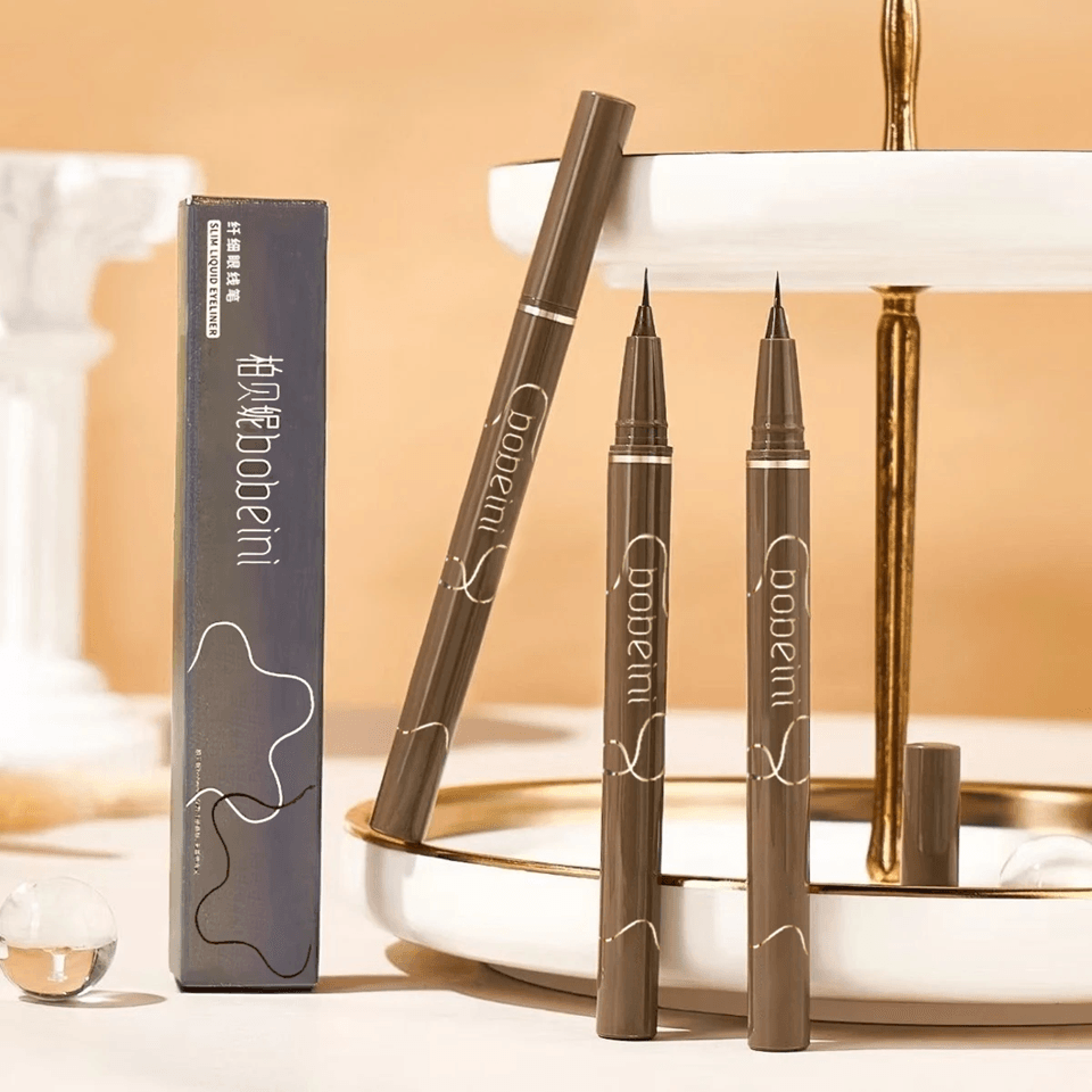 Slim Brown Liquid Eyeliner Waterproof Long Lasting Precision Pen 0