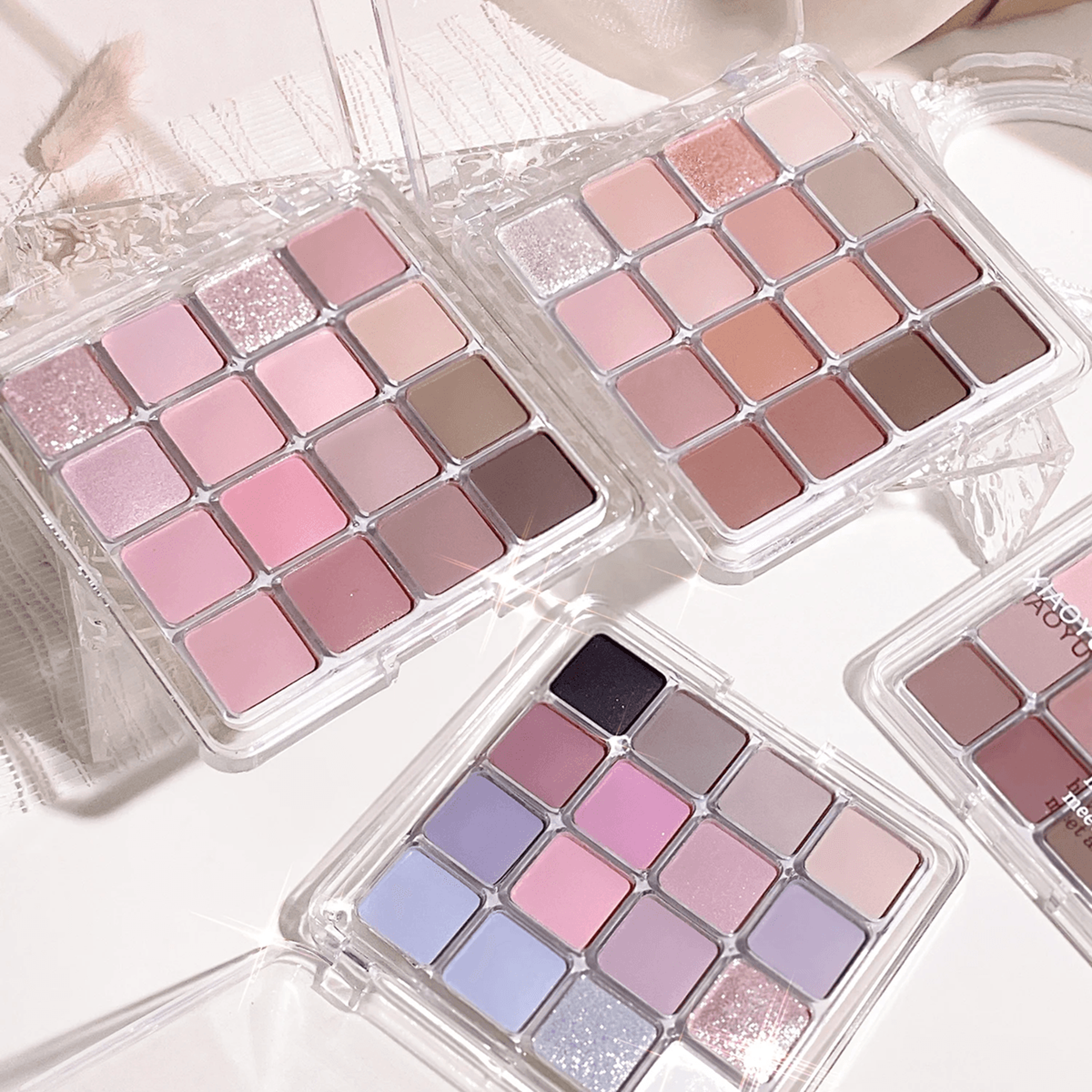 Sixteen Color Sunset Earth Tone Eyeshadow Palette Pearl And Matte 0