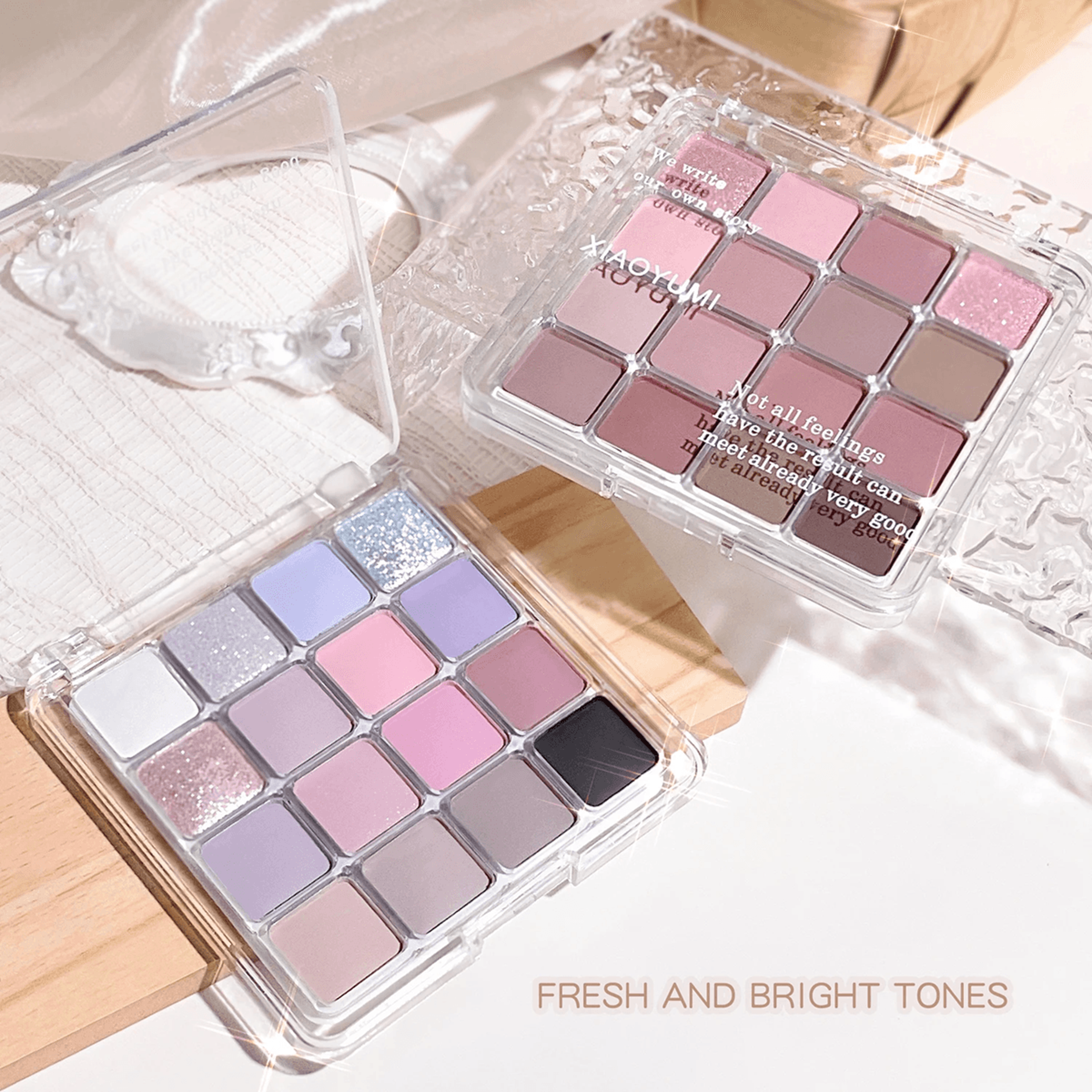 Sixteen Color Sunset Earth Tone Eyeshadow Palette Pearl And Matte 2