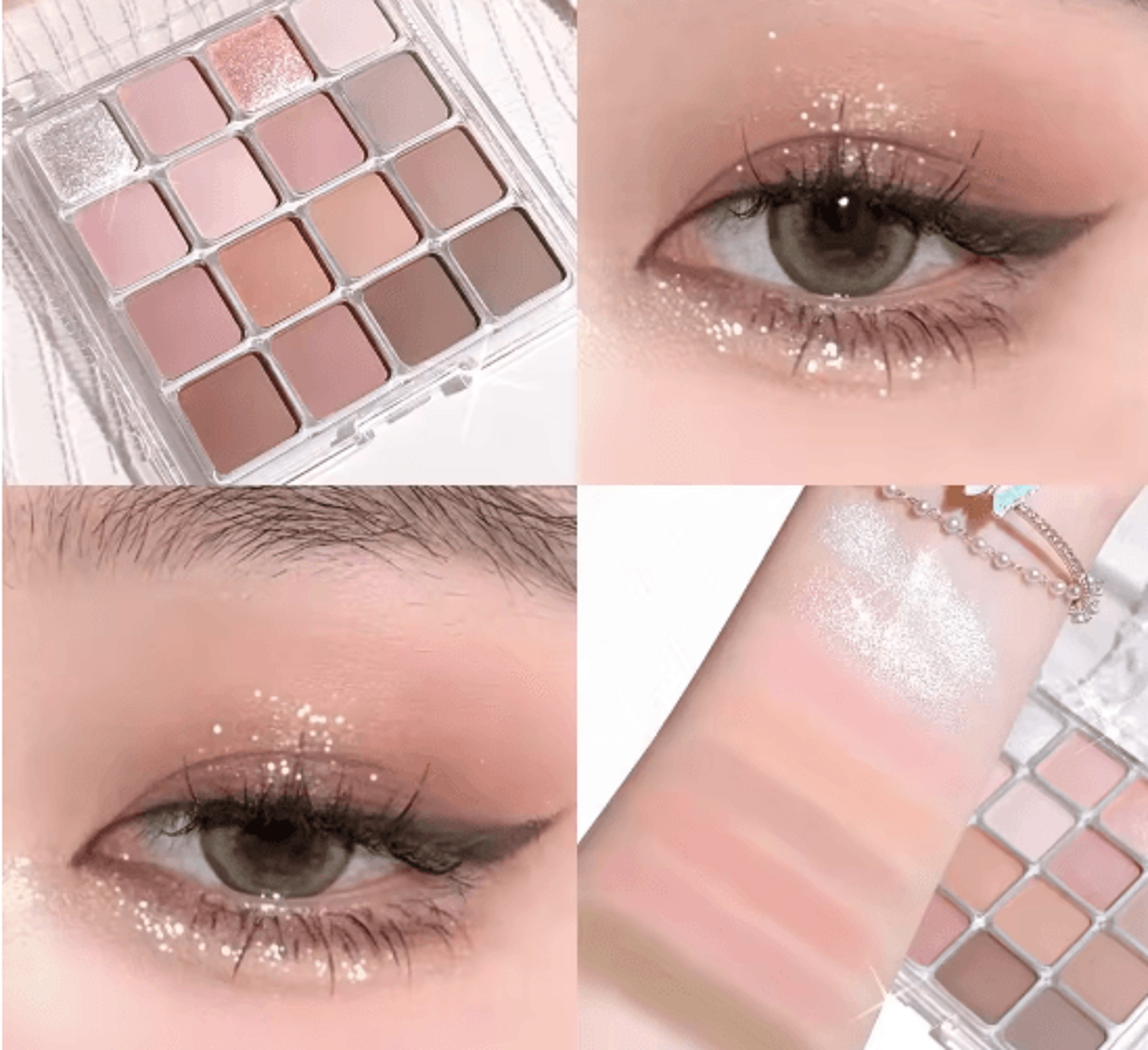 Sixteen Color Sunset Earth Tone Eyeshadow Palette Pearl And Matte 5