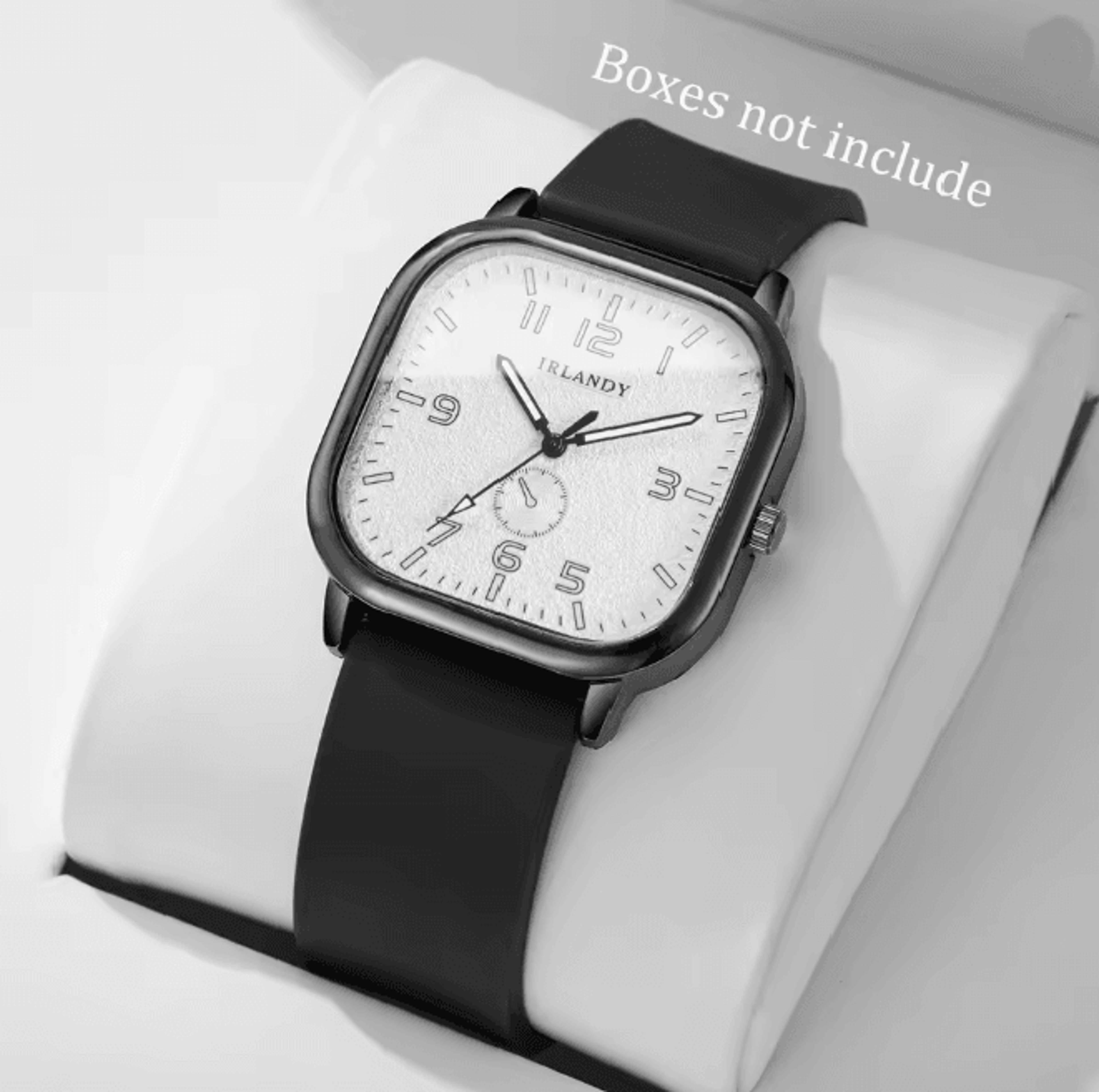 Square Silicone Quartz Watch Casual Sport Style 7