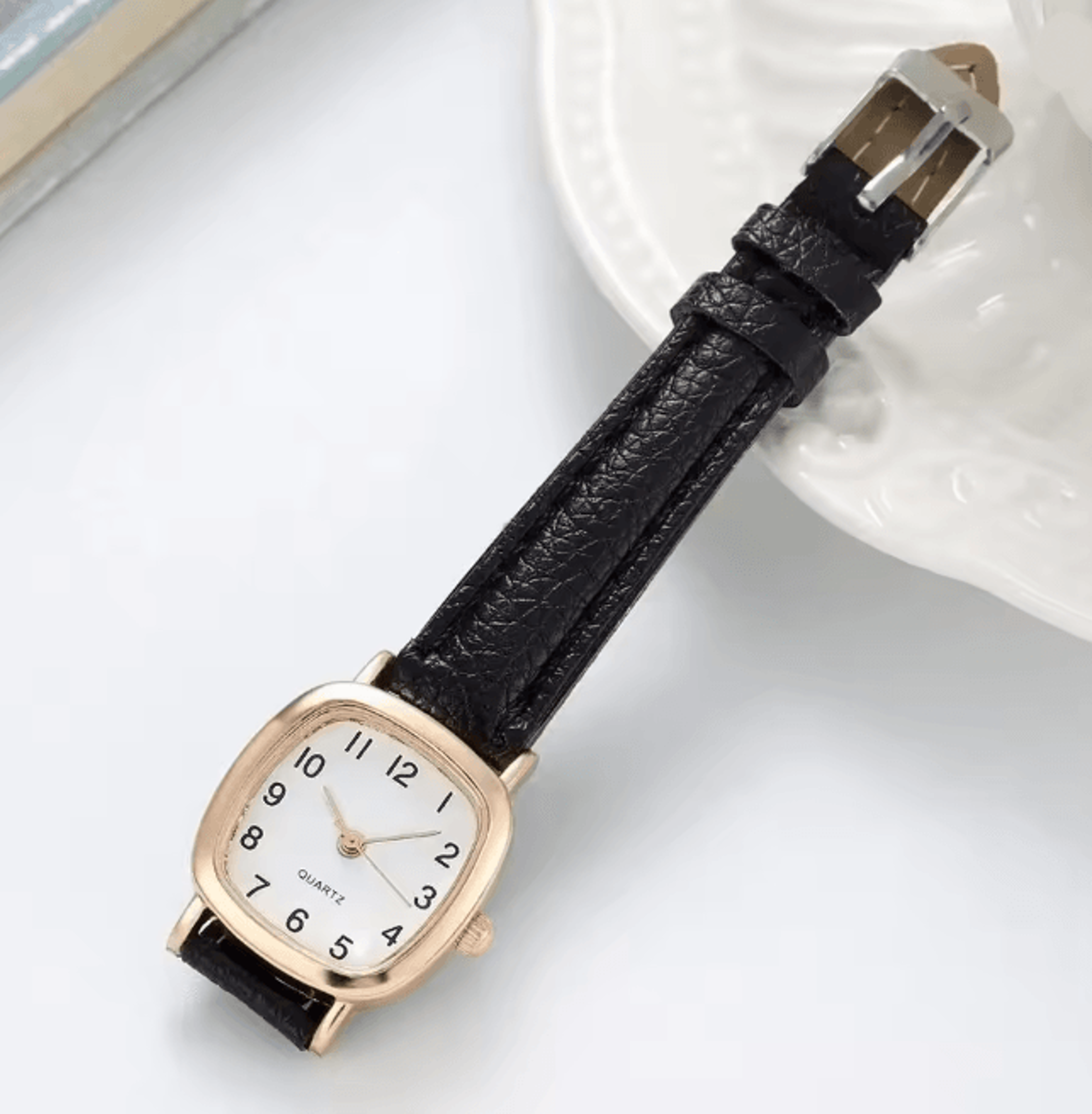 Square Womens Quartz Watch Simple Vintage Small Dial 4