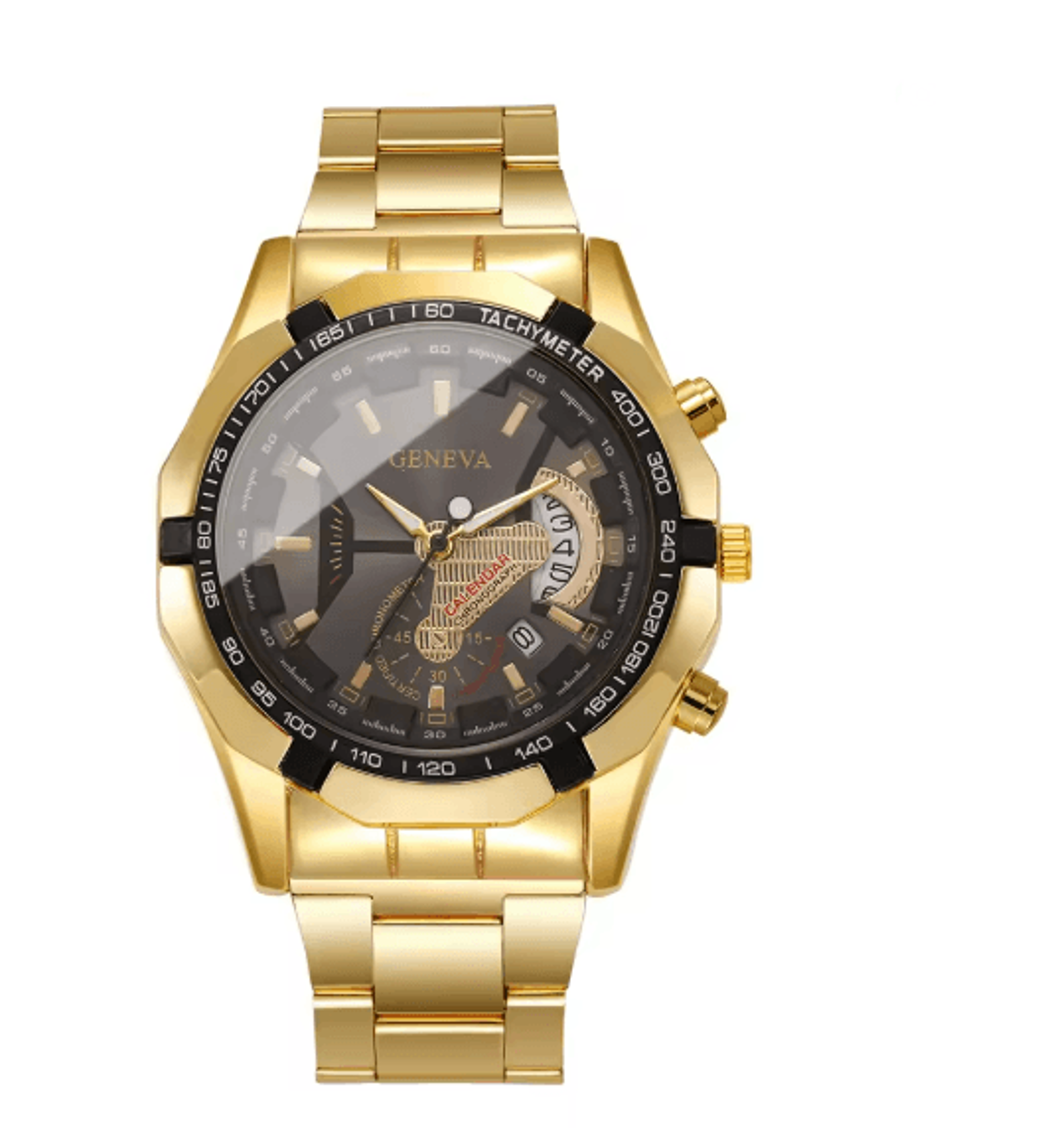 Luxury Large Dial Mens Quartz Watch Business Calendar Style 4