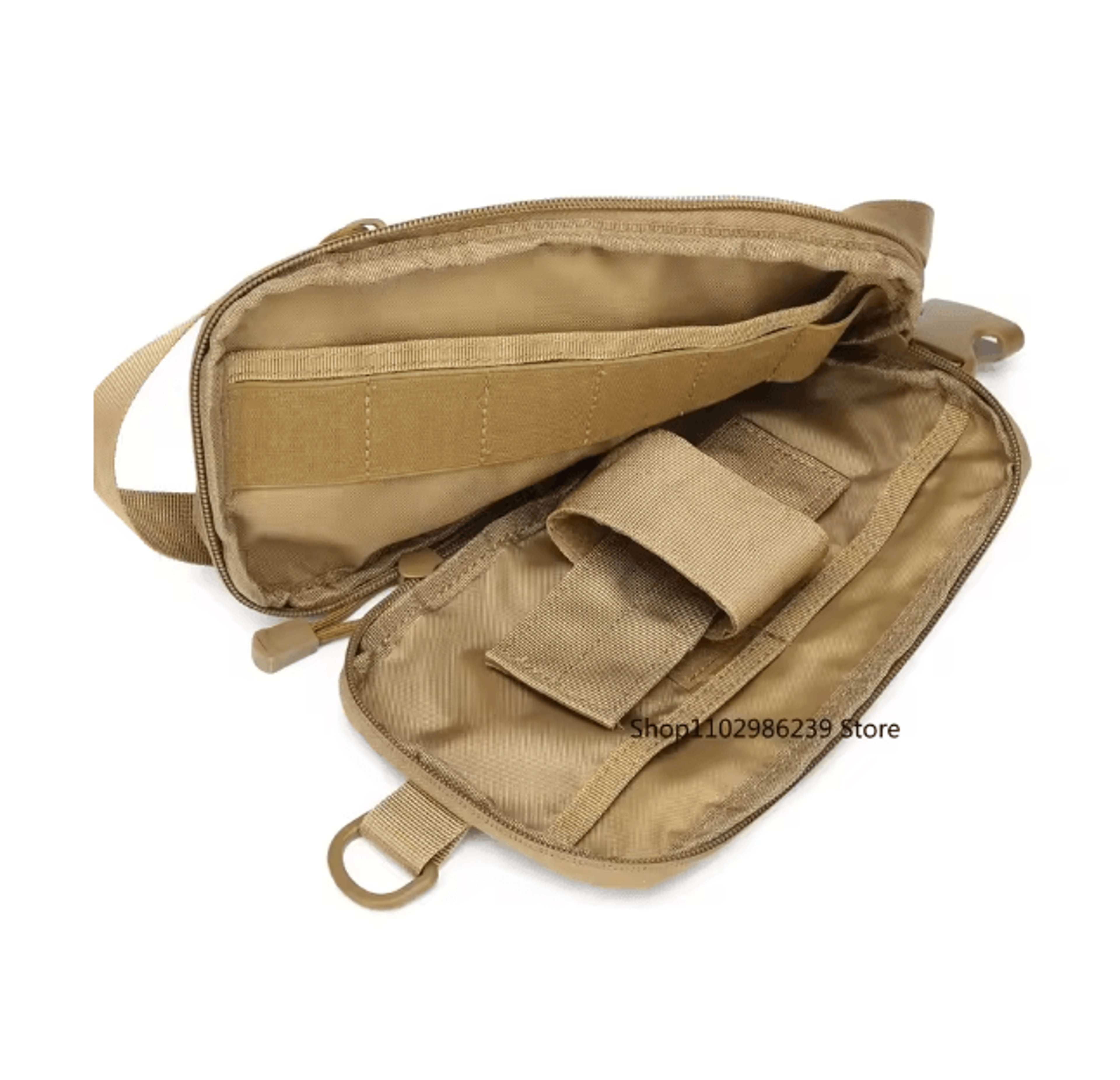 Tactical Shoulder Sling Chest Bag With IWB Pistol Pouch 2