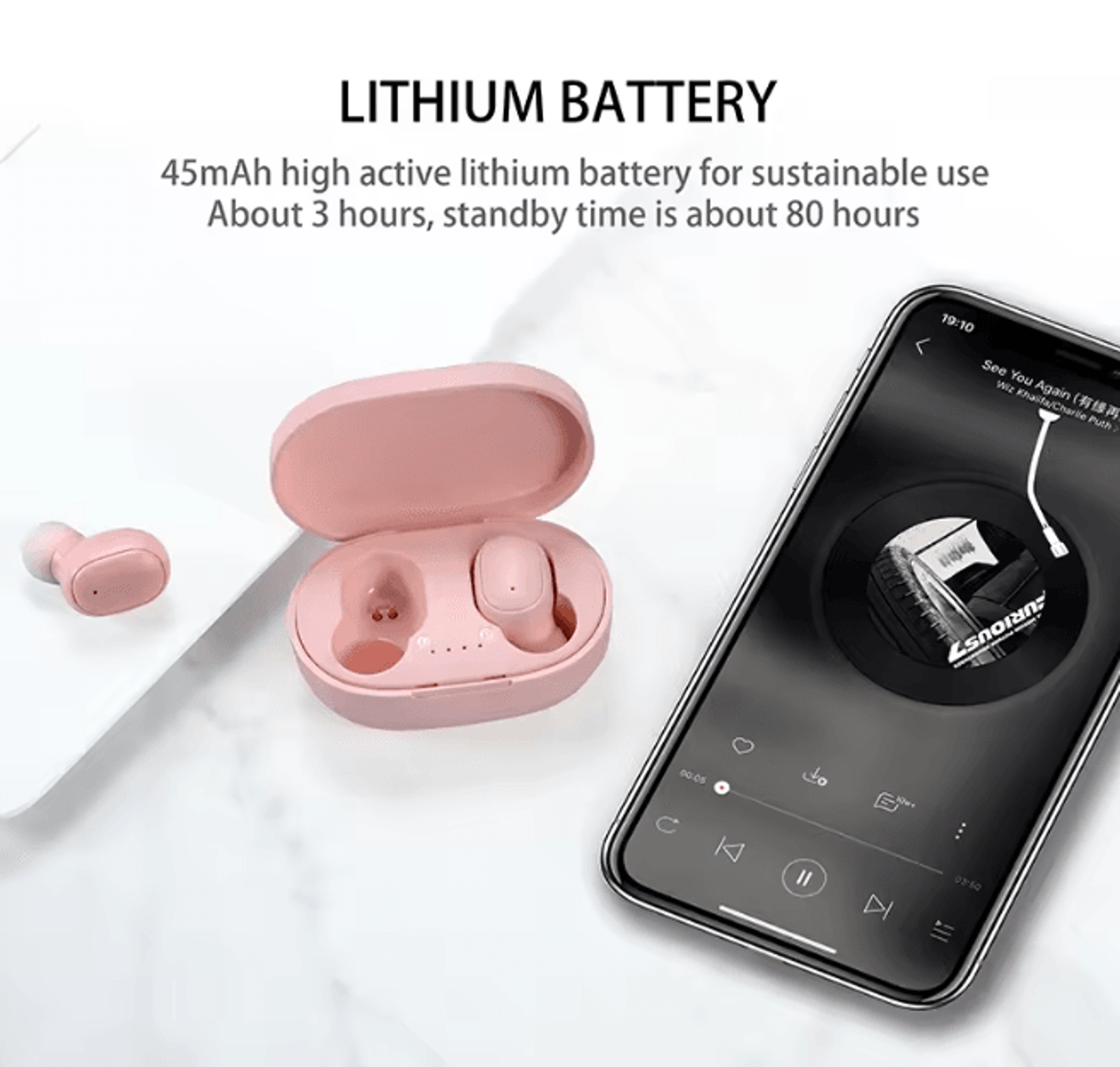 A6S Wireless Bluetooth Earbuds Sport Stereo Earphones 1