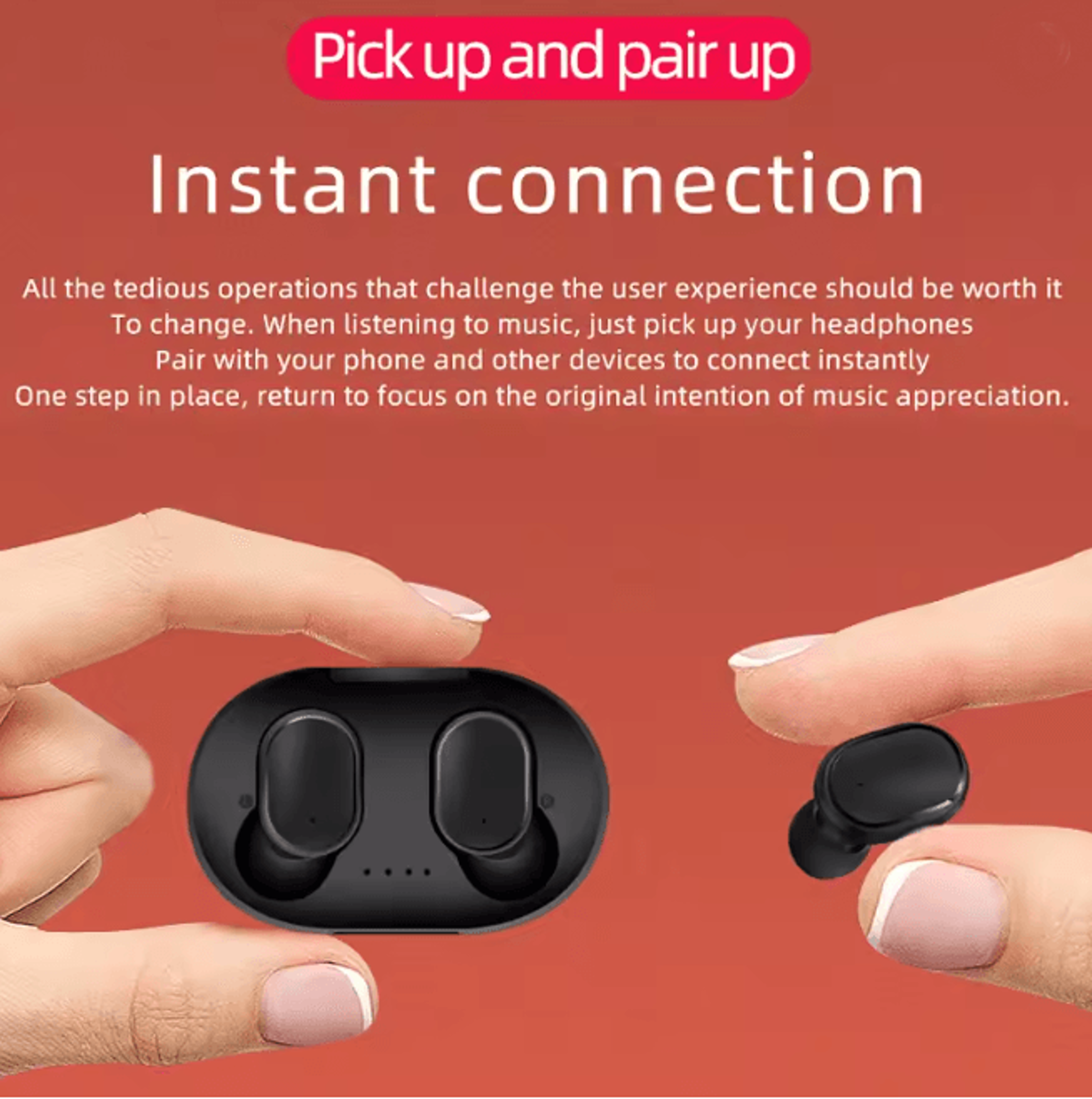 A6S Wireless Bluetooth Earbuds Sport Stereo Earphones 3