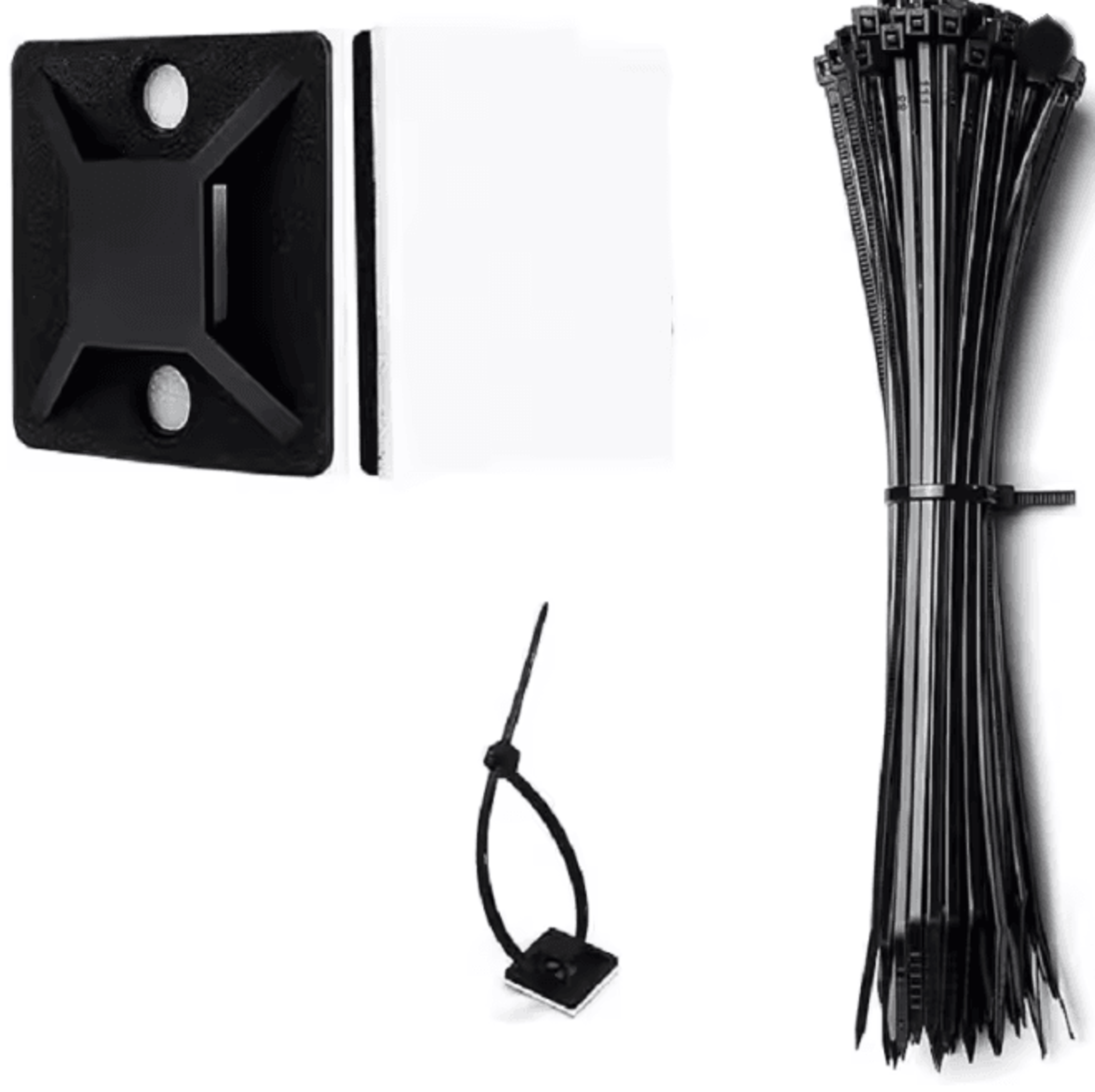 CableHold Pro Self Adhesive Cable Tie Mounts 160 Pack Wire Organizer Clips 5