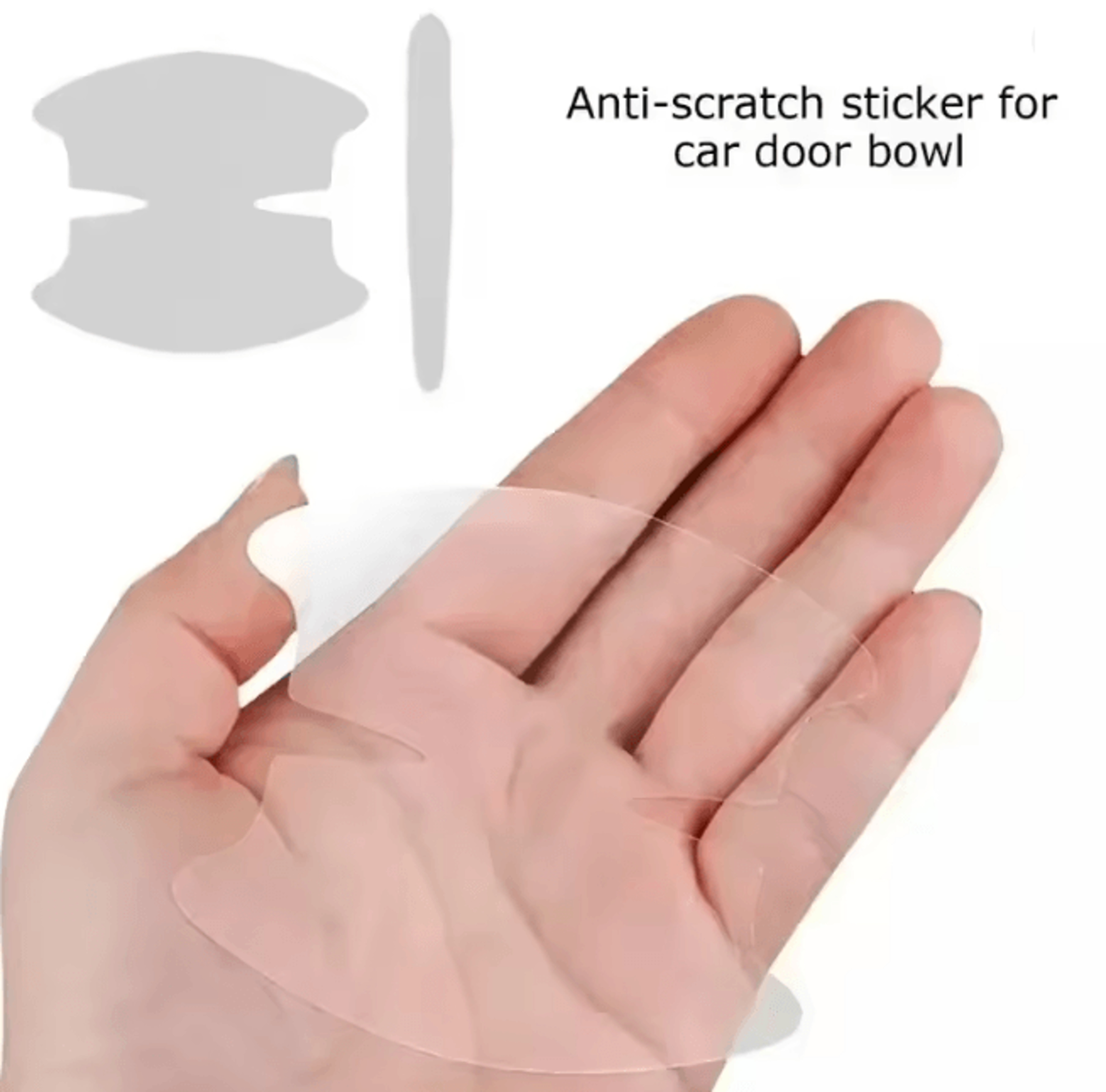 ClearGuard Universal Car Door Handle Scratch Protector Stickers 8 Pack 3