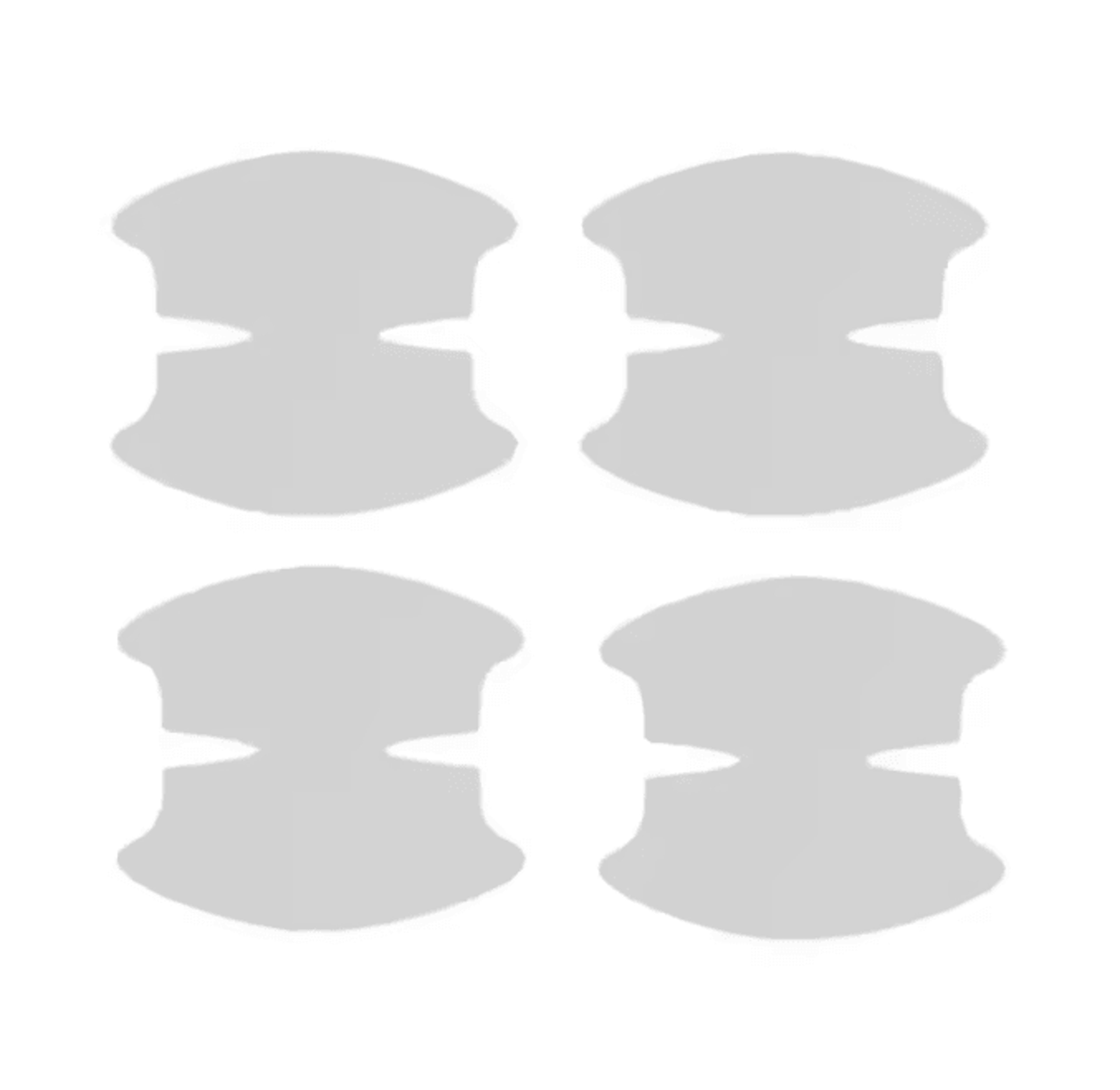 ClearGuard Universal Car Door Handle Scratch Protector Stickers 8 Pack 4