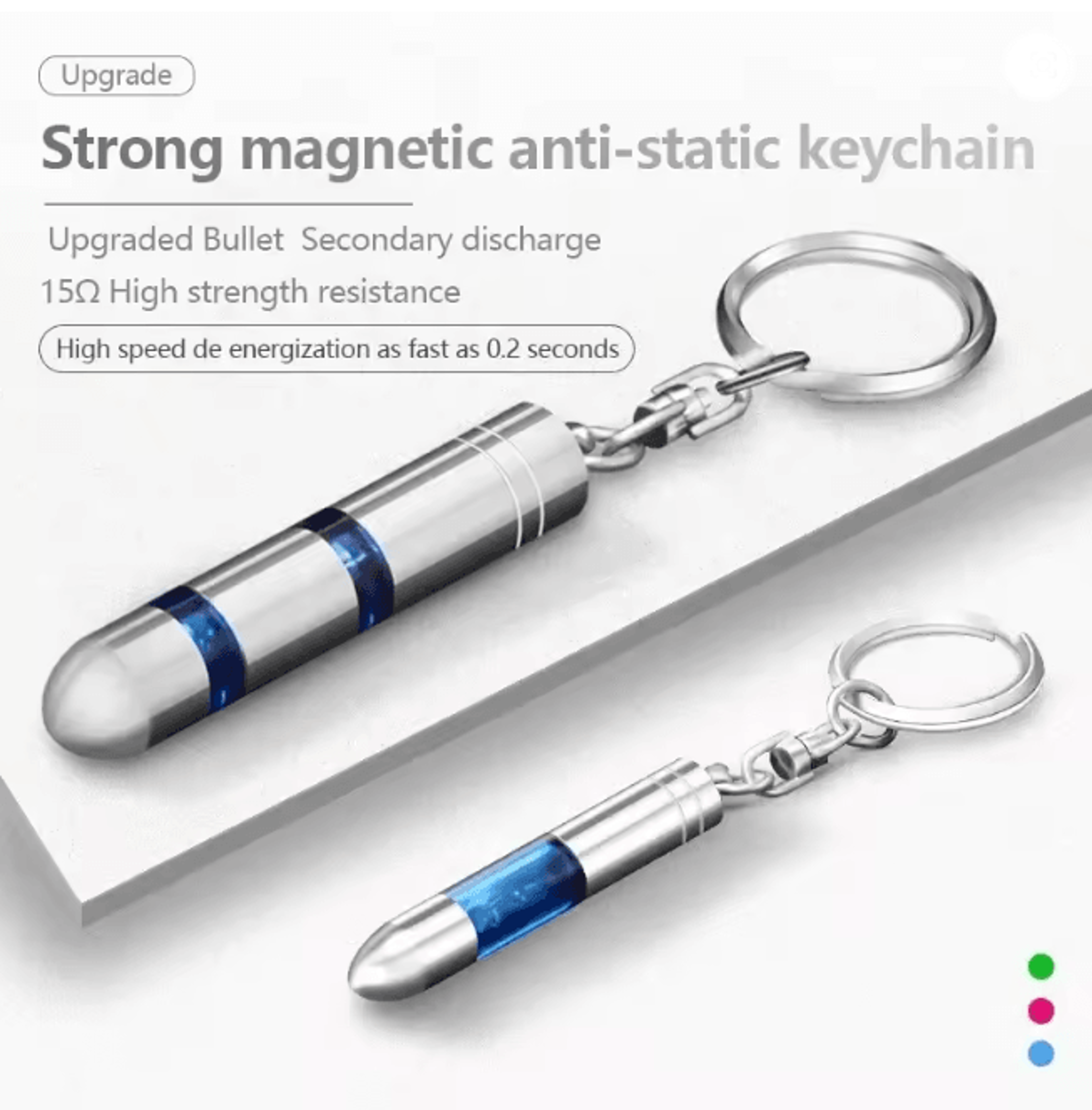 StaticSafe Anti Static Keychain Car Static Eliminator Discharger 0