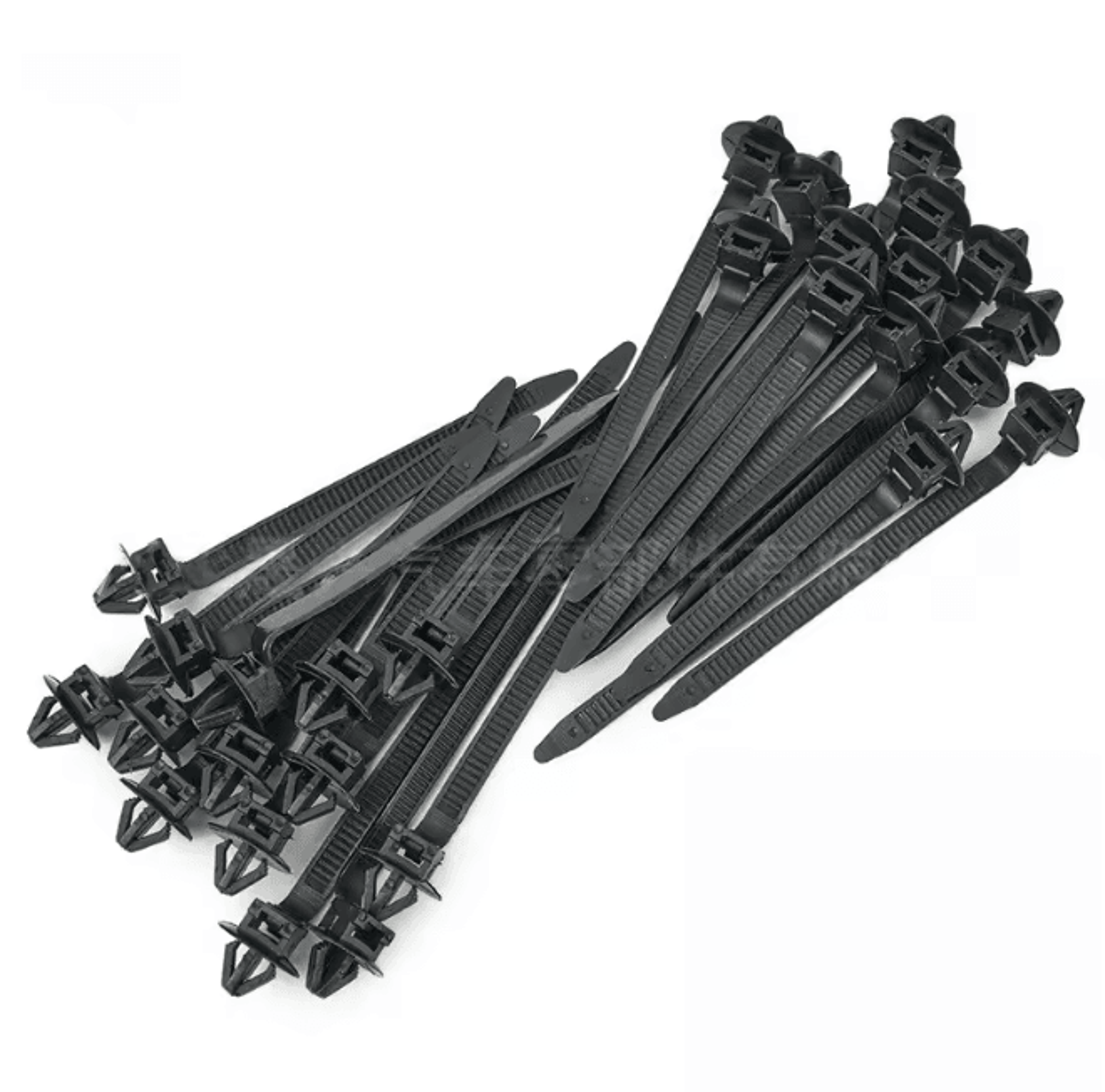 SecureLoop Car Nylon Cable Tie Clips Self Locking Zip Strap Set 25 Pack 4