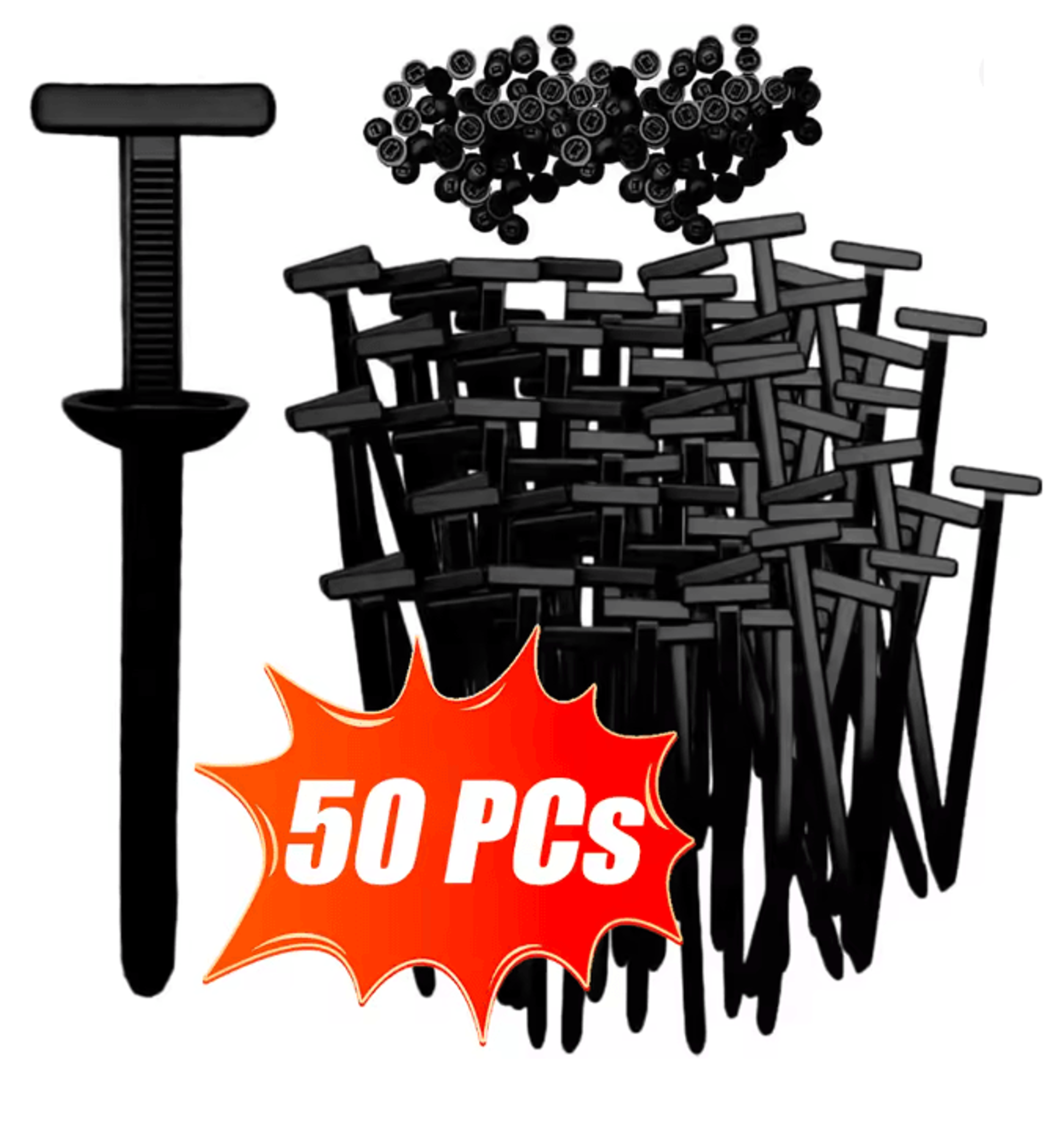 LockTough Heavy Duty Car Nylon Cable Tie Buckles Self Locking Fastener Set 7