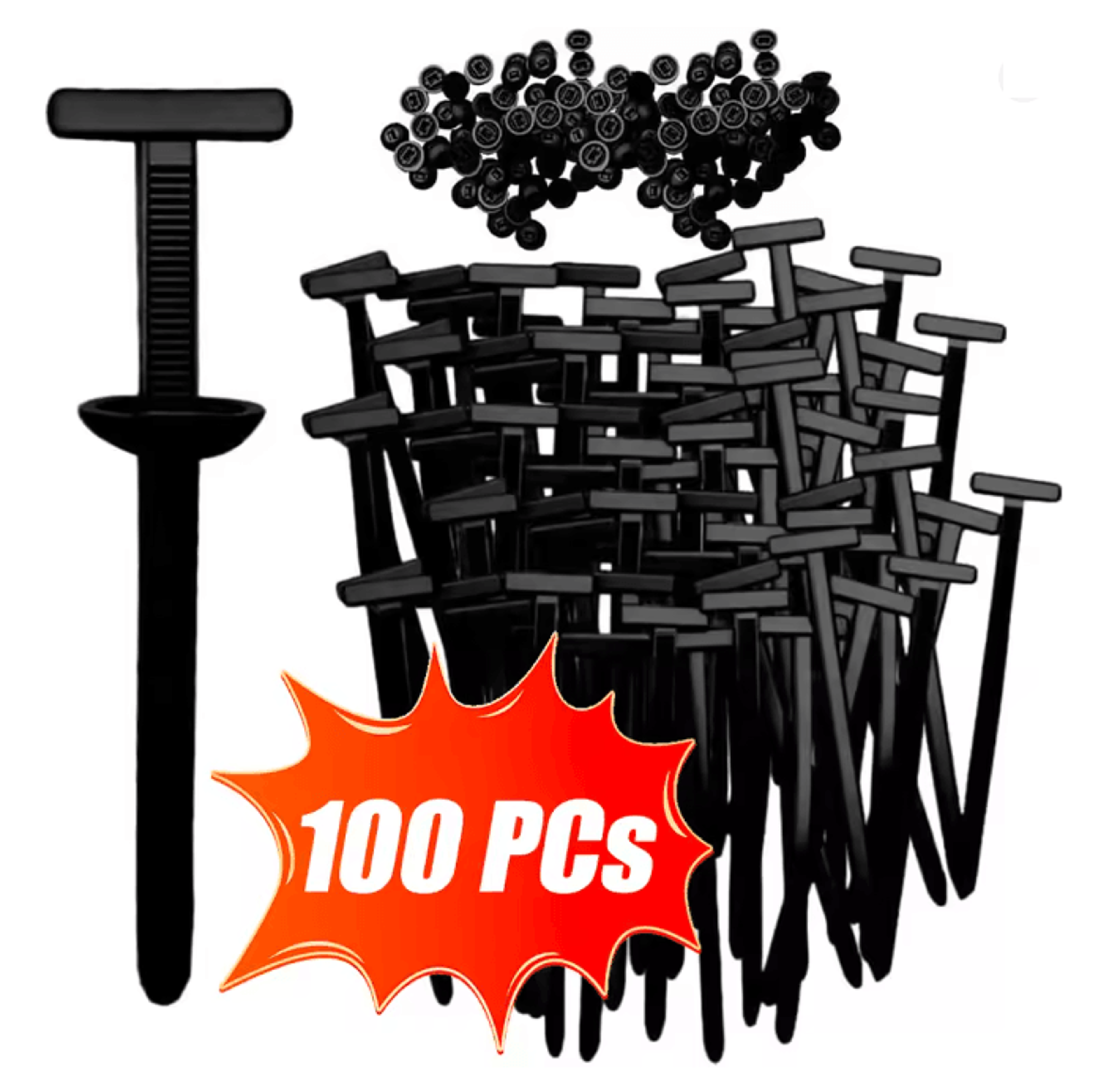 LockTough Heavy Duty Car Nylon Cable Tie Buckles Self Locking Fastener Set 8