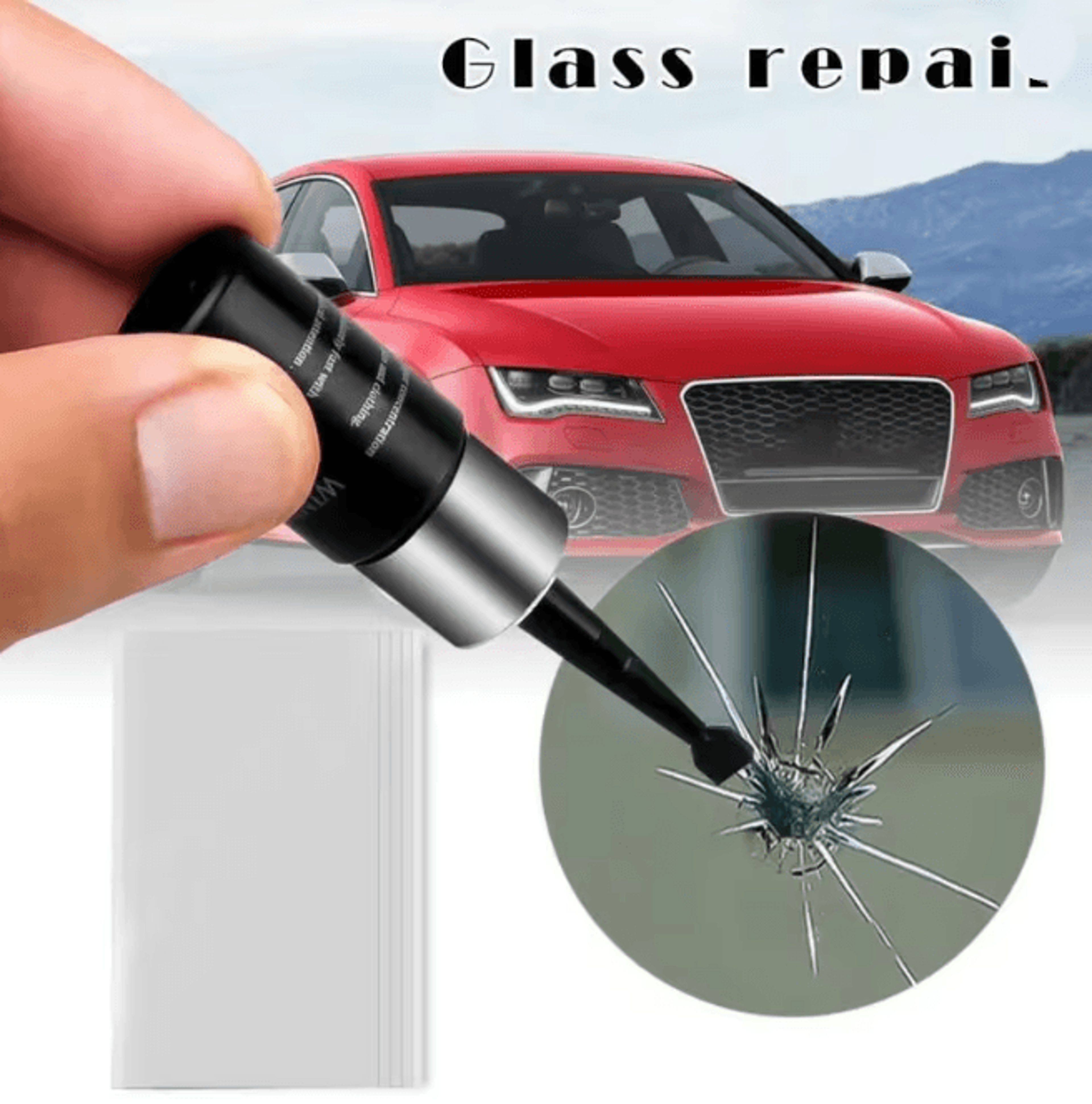 ClearSeal Windshield Glass Repair Resin Kit Auto Crack Fix Tool 0