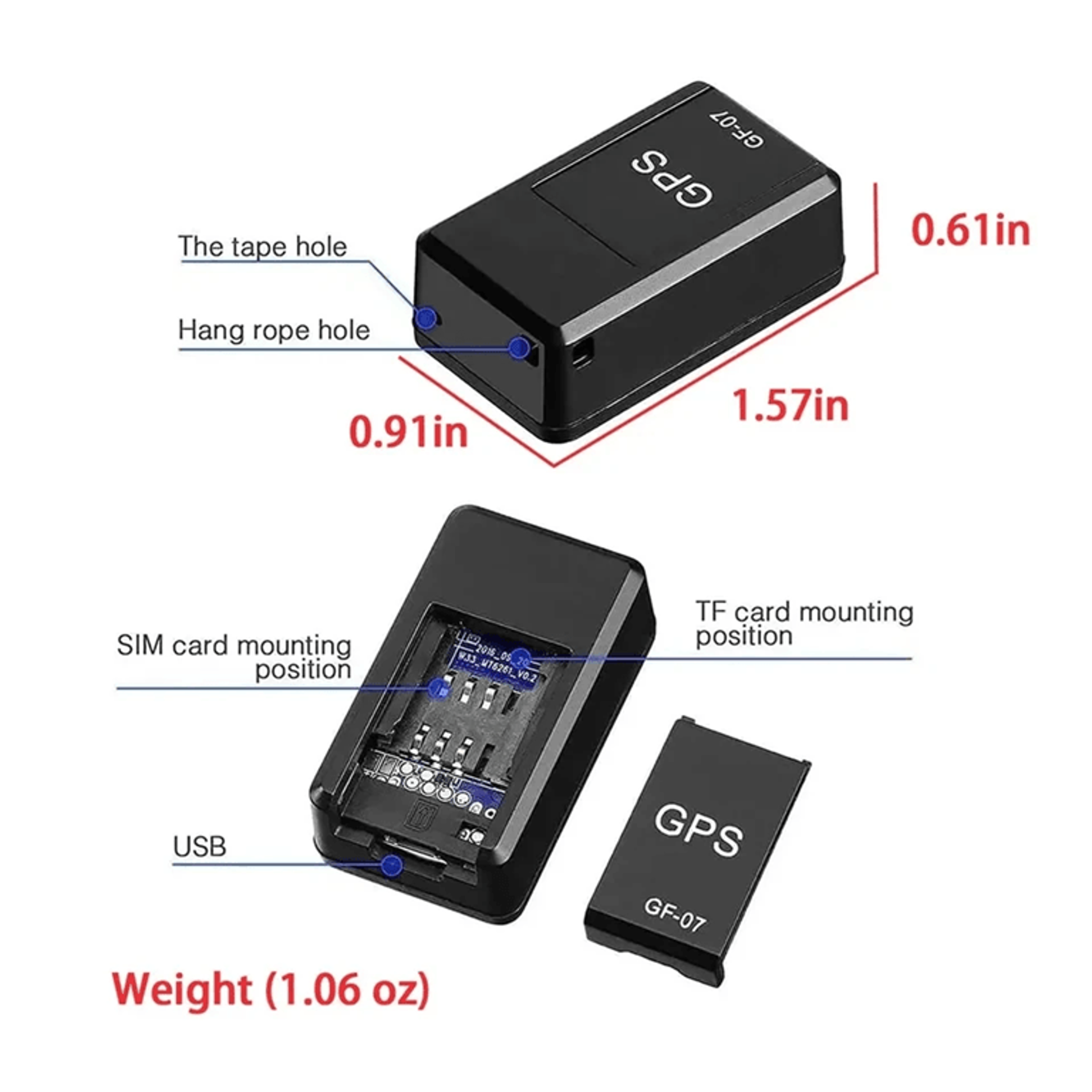 Mini Magnetic GPS Tracker Real Time Vehicle Locator Anti Theft Device 2