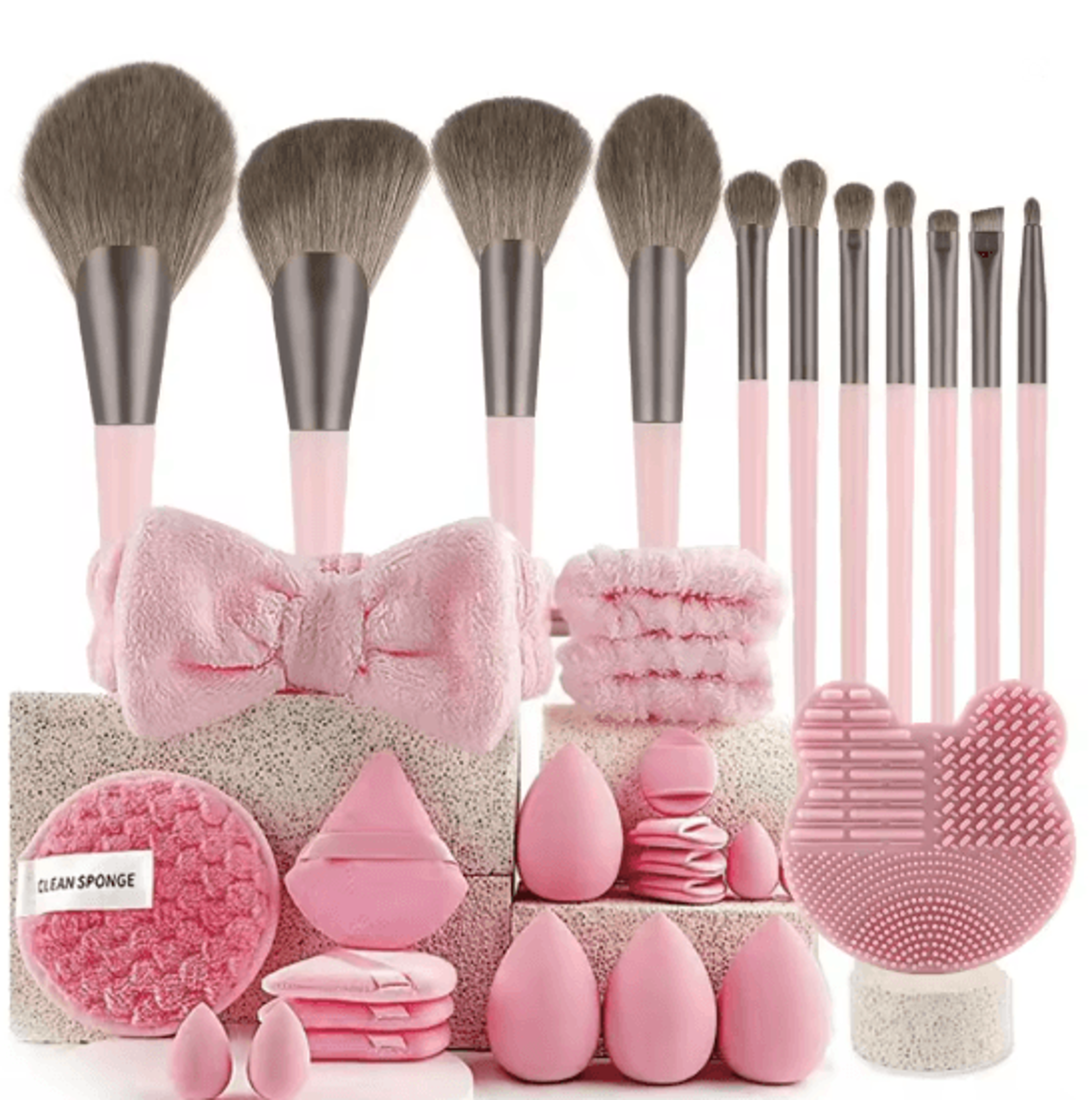 Makeup Sponge Set 33 Piece Beauty Blender Kit For Flawless Application 3