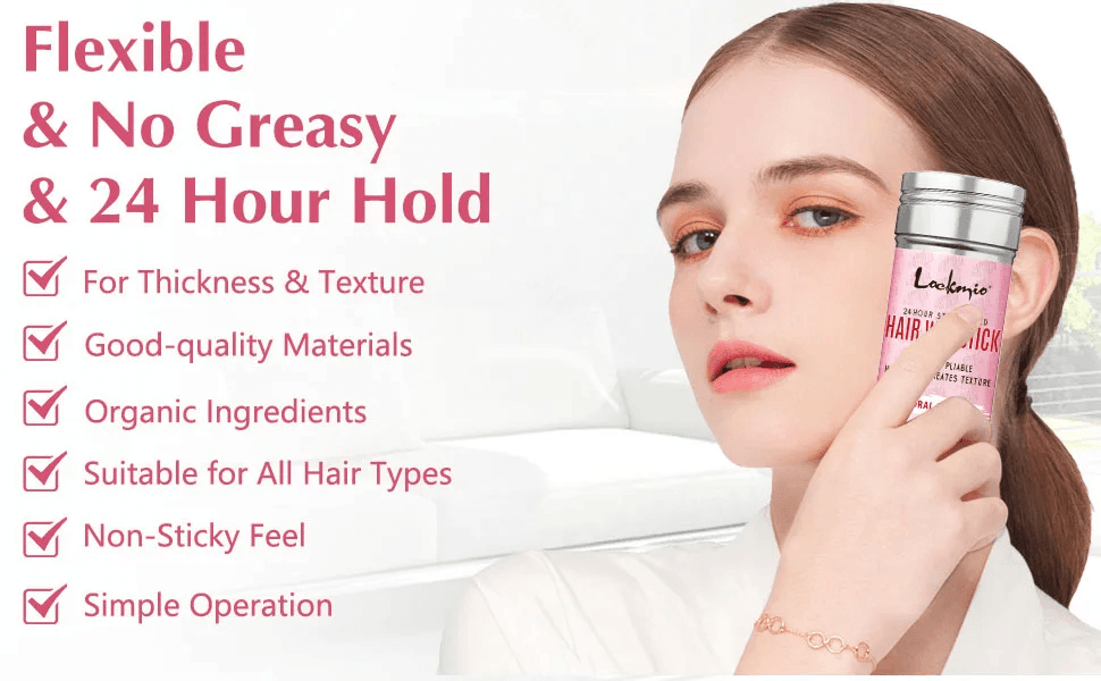 Anti Frizz Hair Wax Stick Smoothing Styling Pomade For Women 2