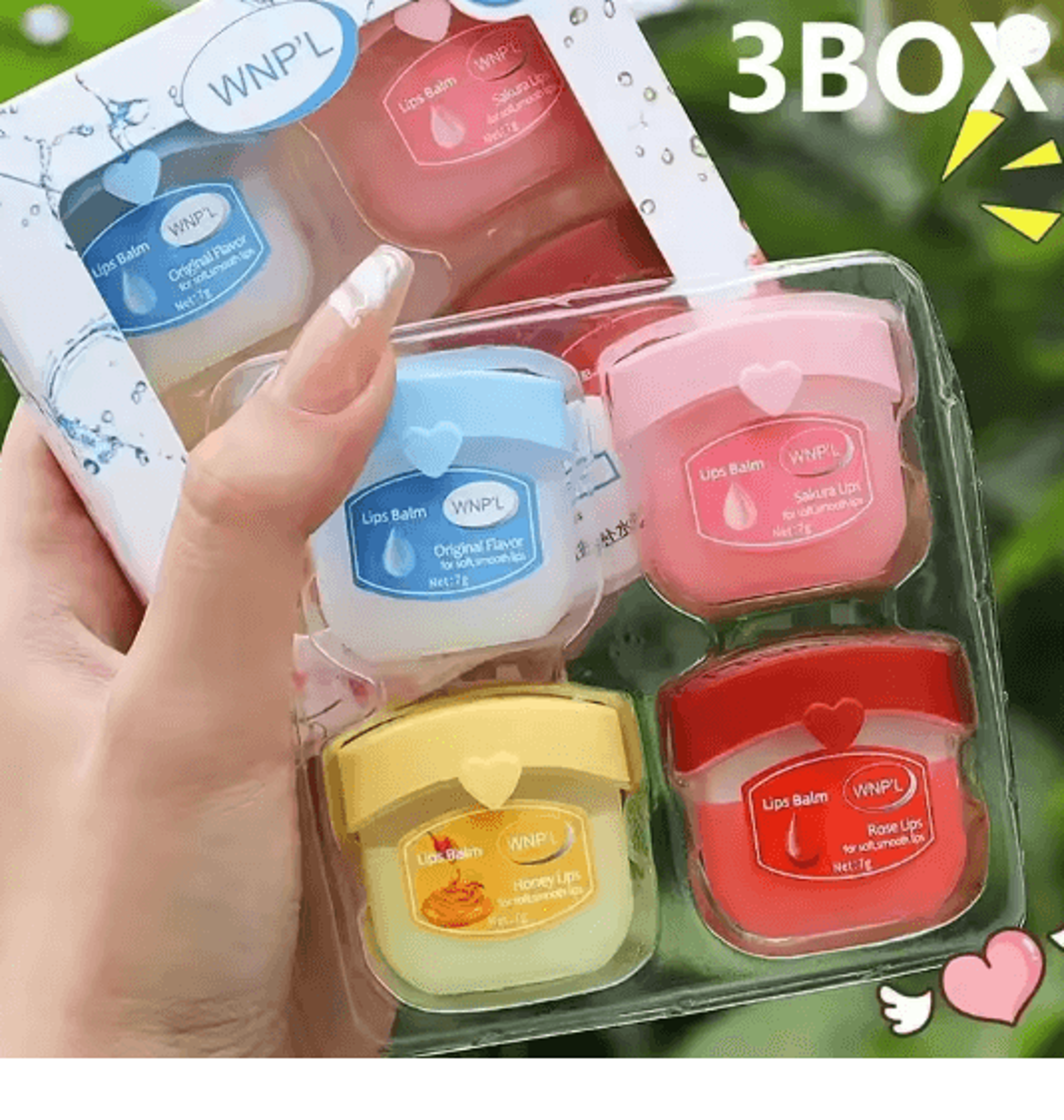 Fruit Lip Balm Set Moisturizing Non Sticky Lip Care Collection 9