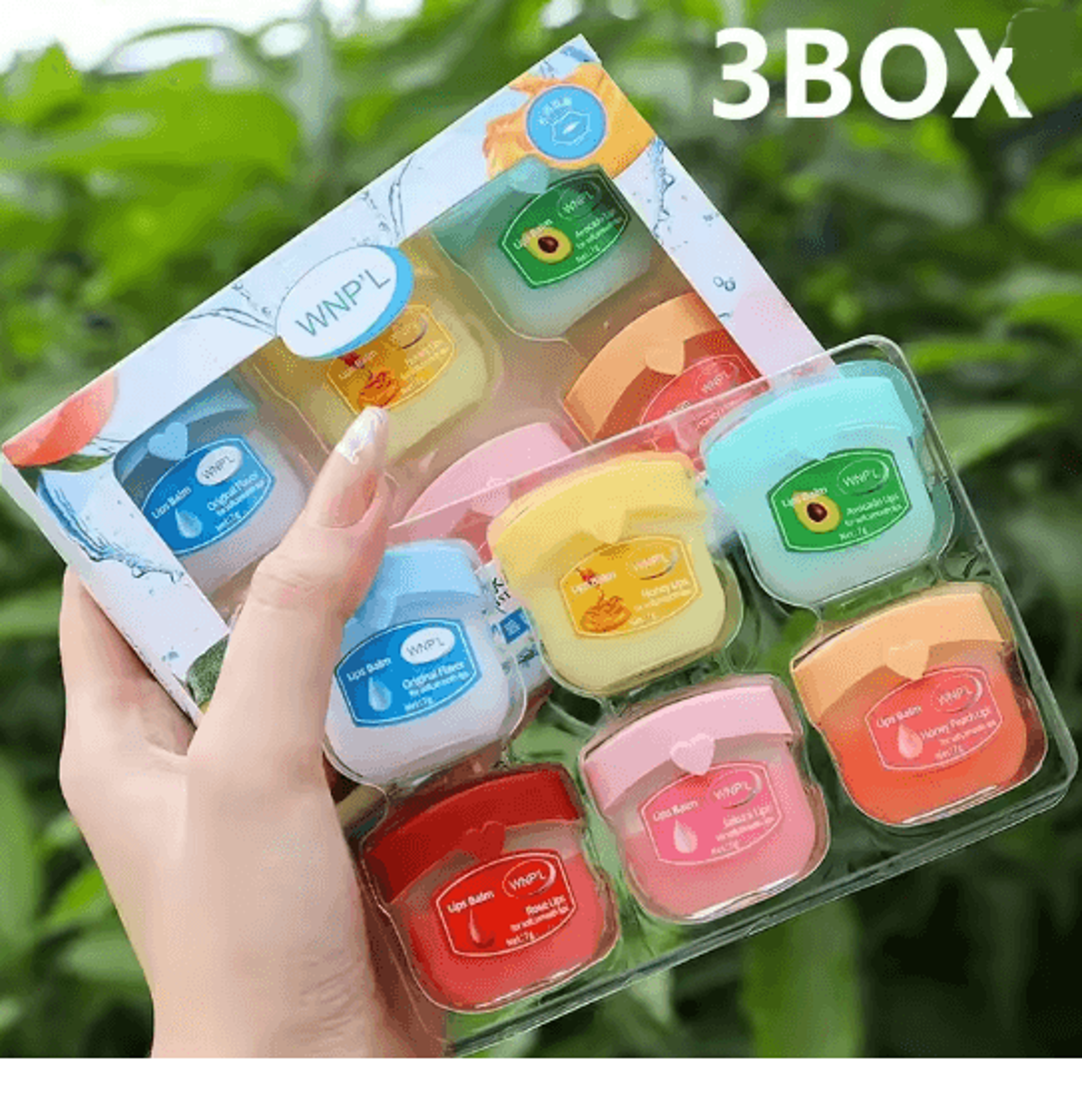 Fruit Lip Balm Set Moisturizing Non Sticky Lip Care Collection 10