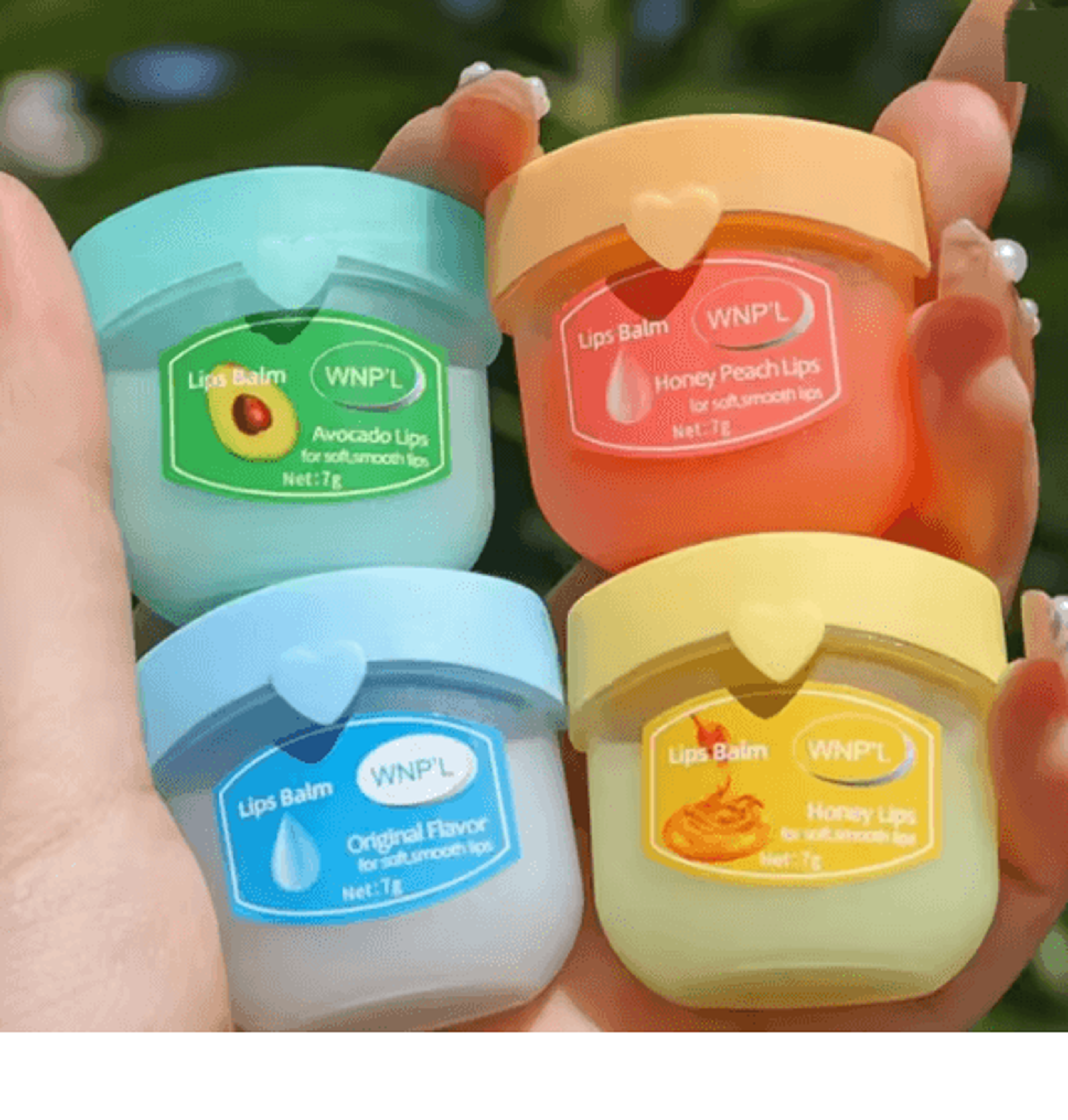 Fruit Lip Balm Set Moisturizing Non Sticky Lip Care Collection 4