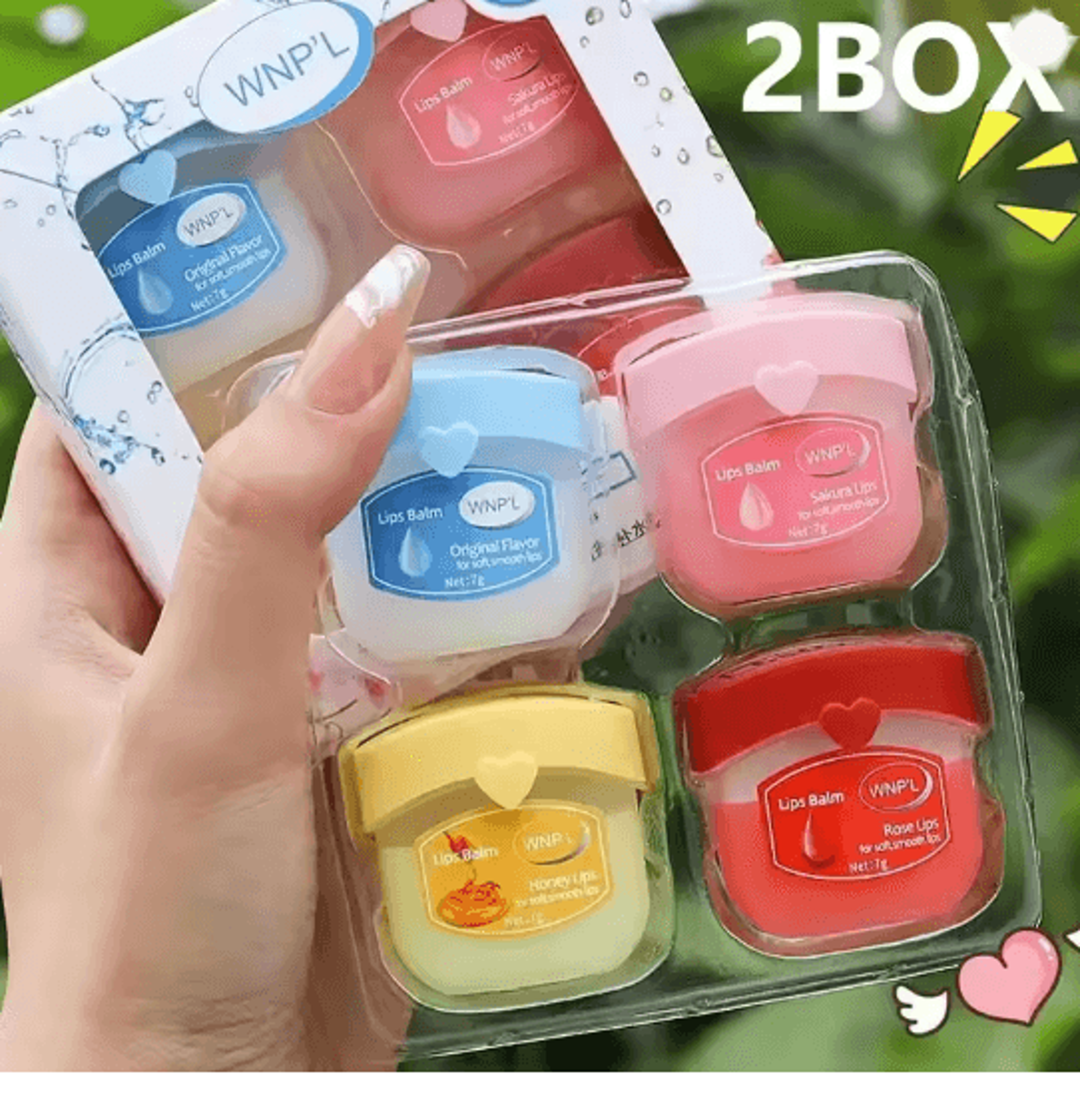 Fruit Lip Balm Set Moisturizing Non Sticky Lip Care Collection 6