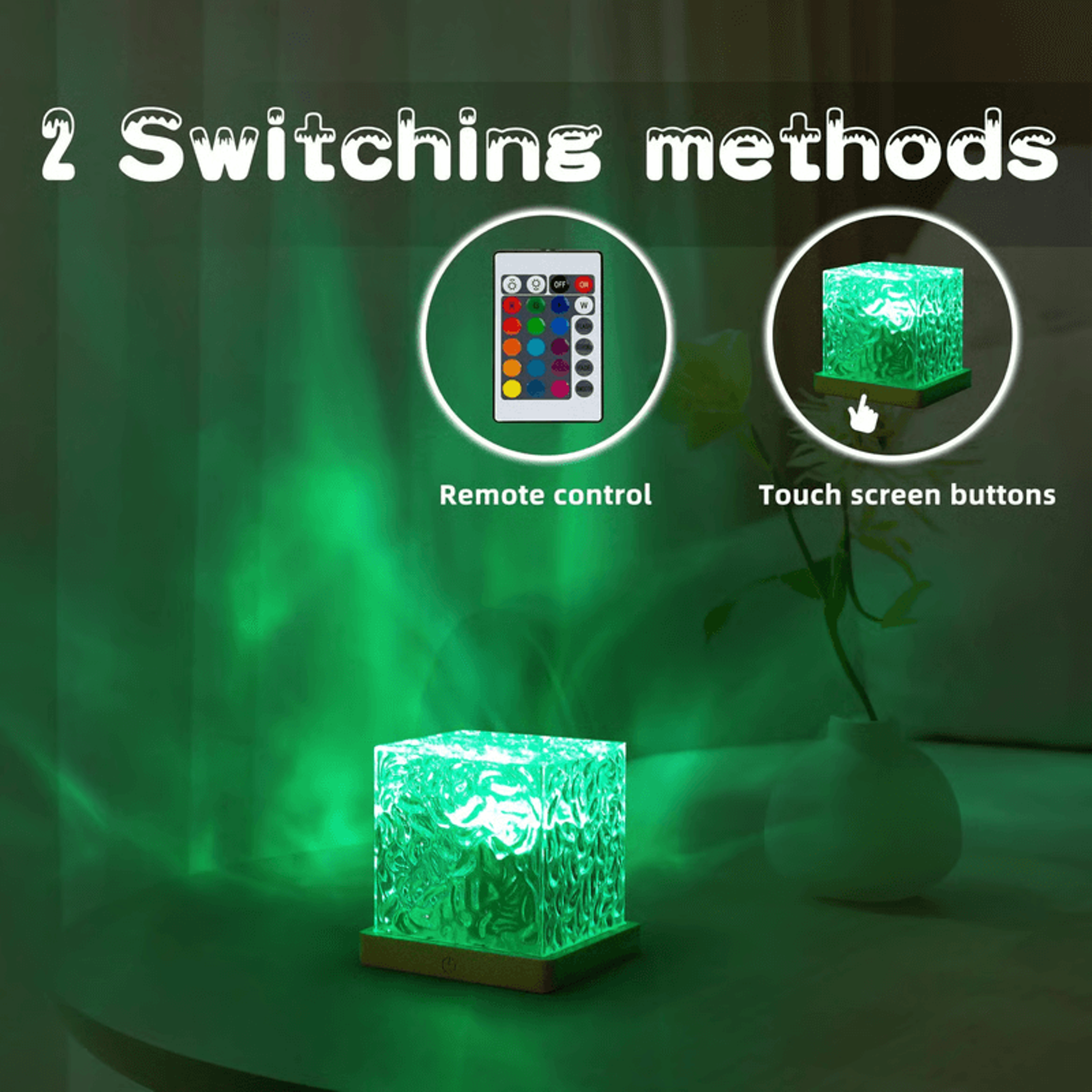 flame visual night light therapy