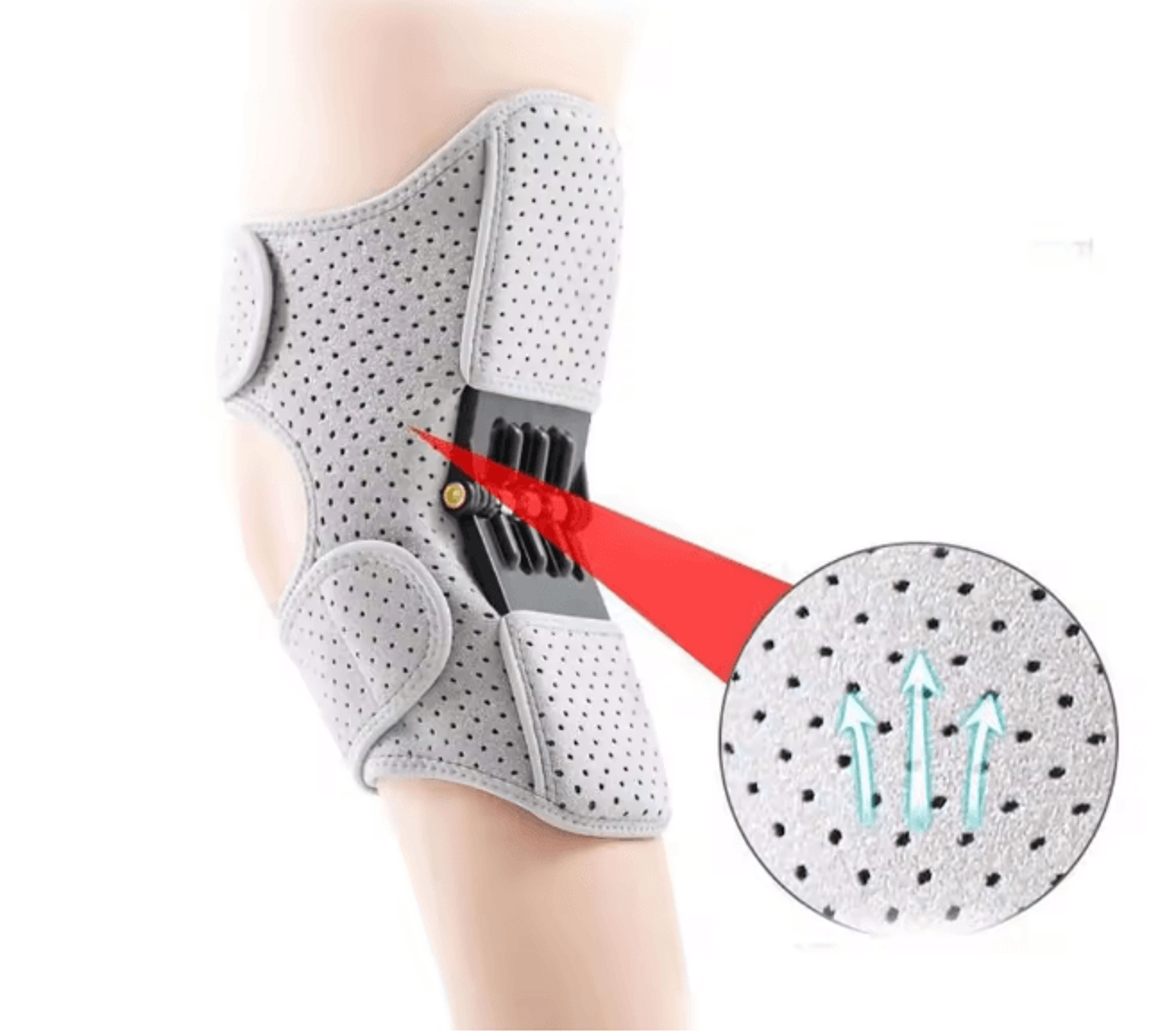 Spring Assisted Knee Support Brace For Mobility And Stability 1