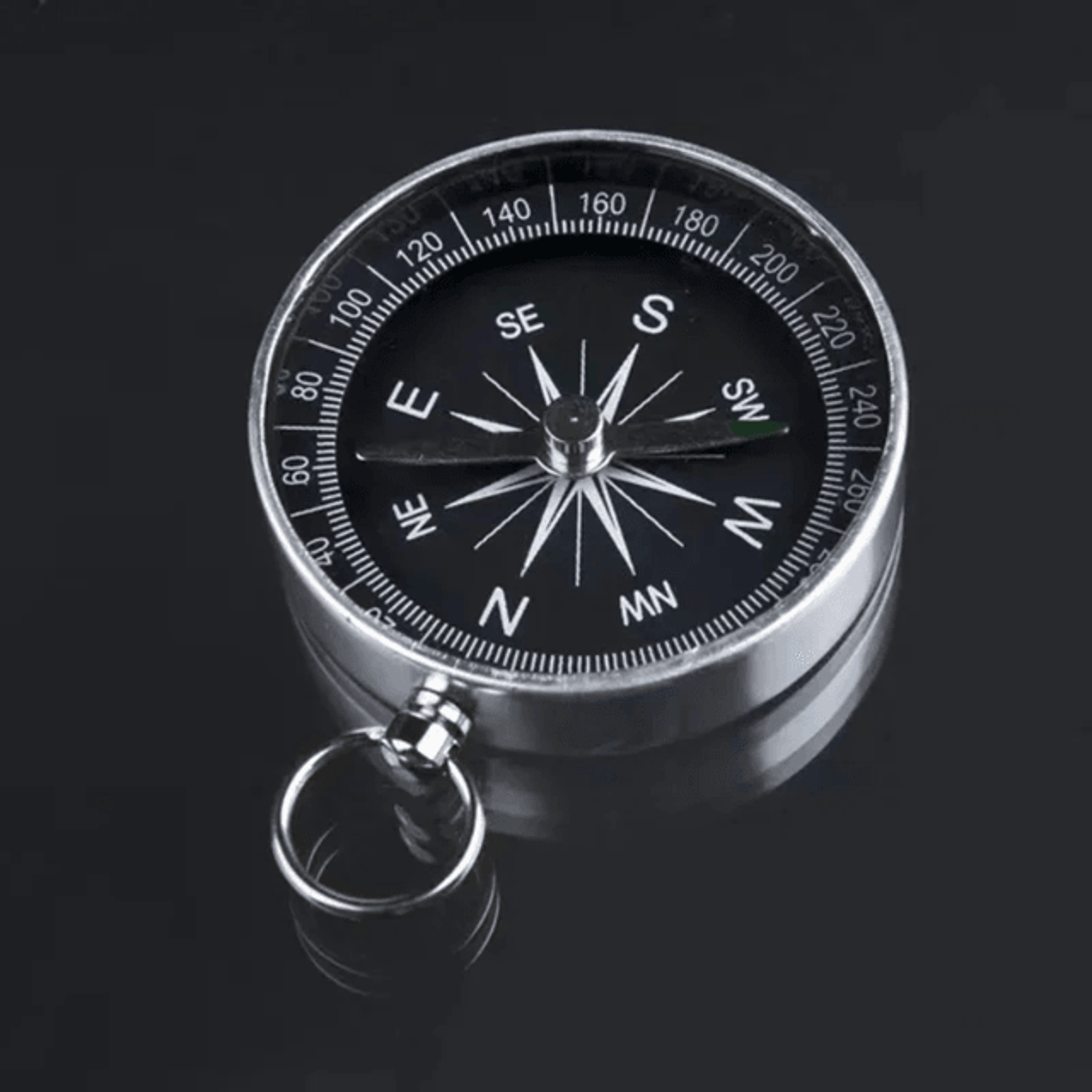 G44 Aluminum Compass Keychain Mini Pocket Navigation Tool 4