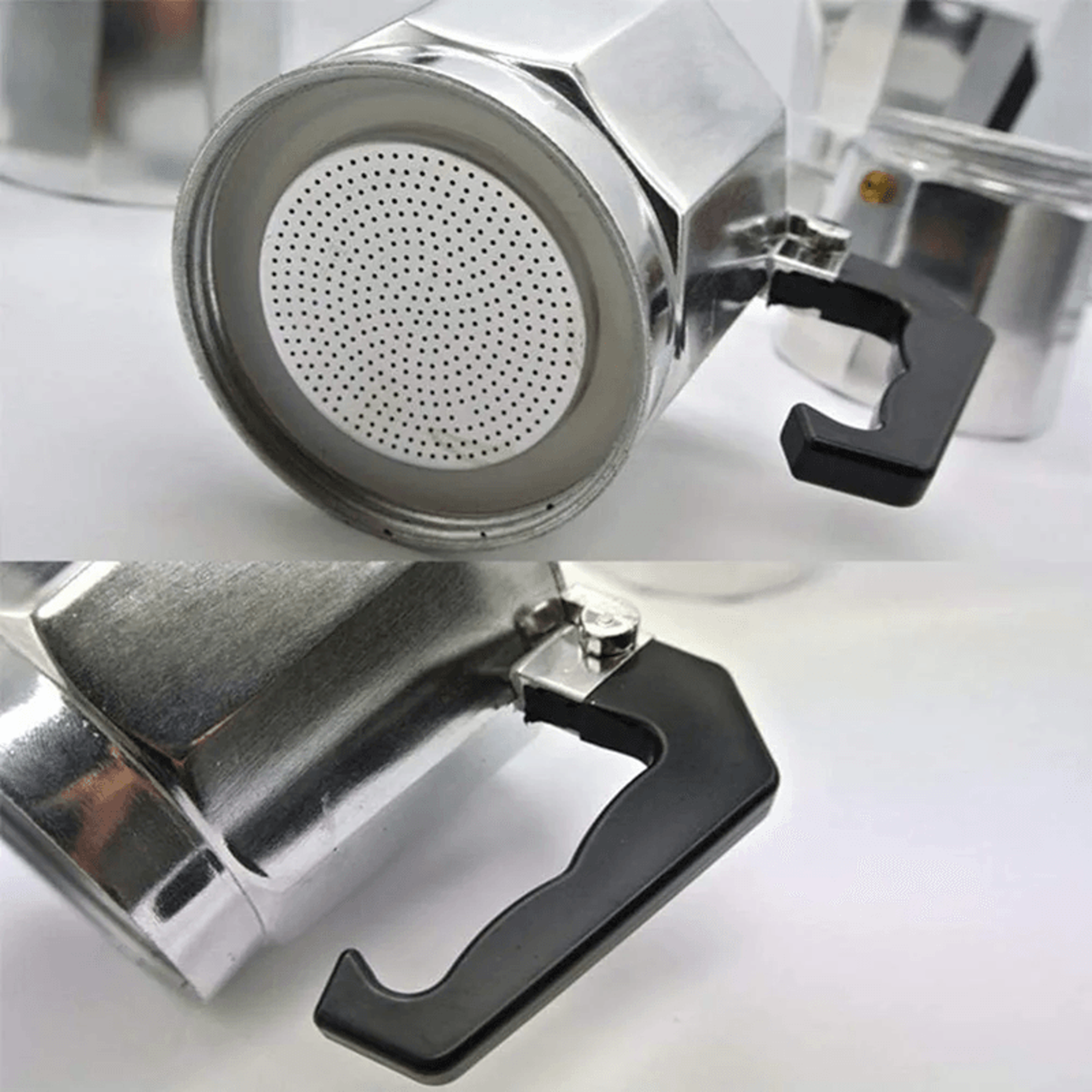 Classic Aluminum Moka Coffee Pot Italian Stovetop Brewer 2
