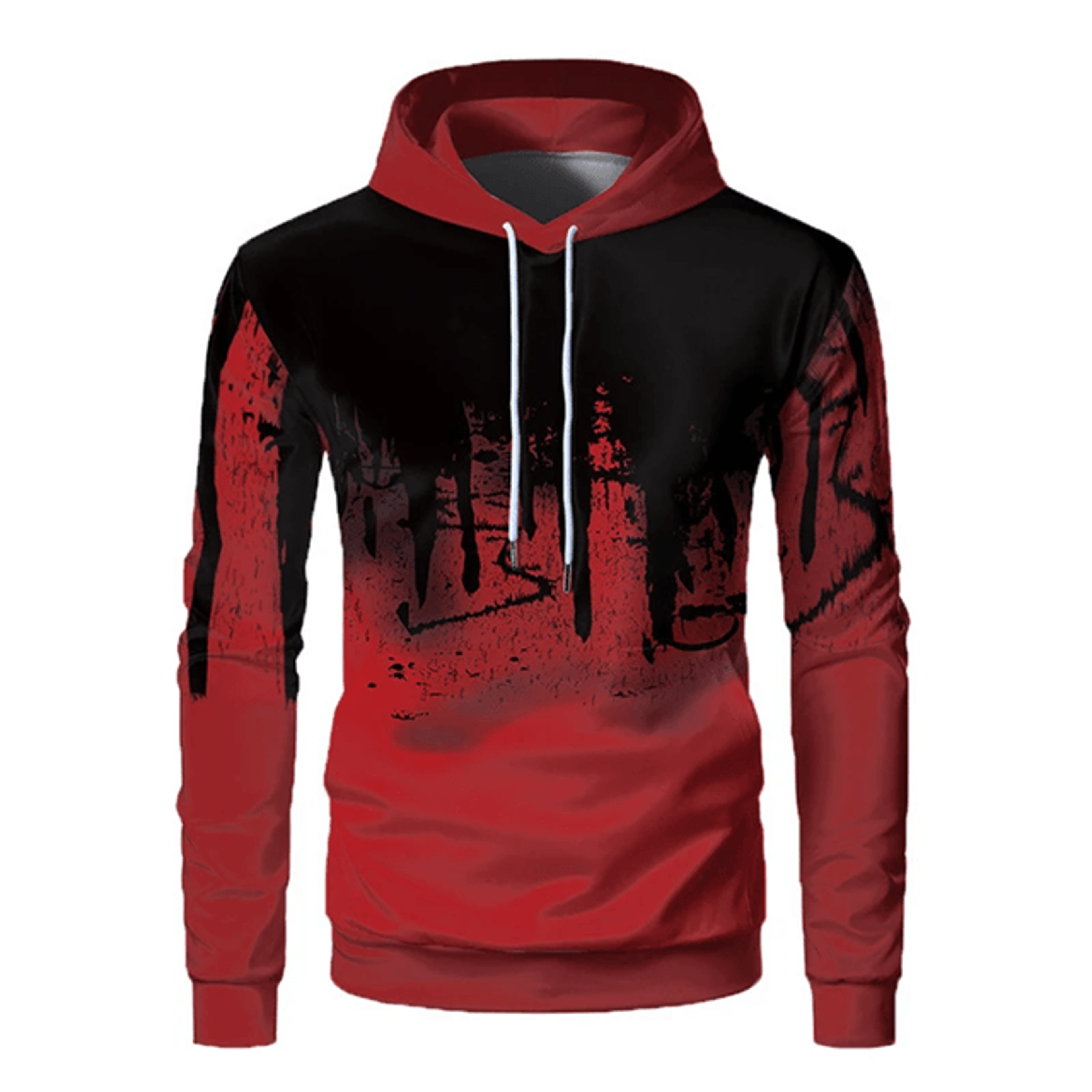 Mens 3D Printed Hooded Sports Sweater Casual Outdoor Pullover 5