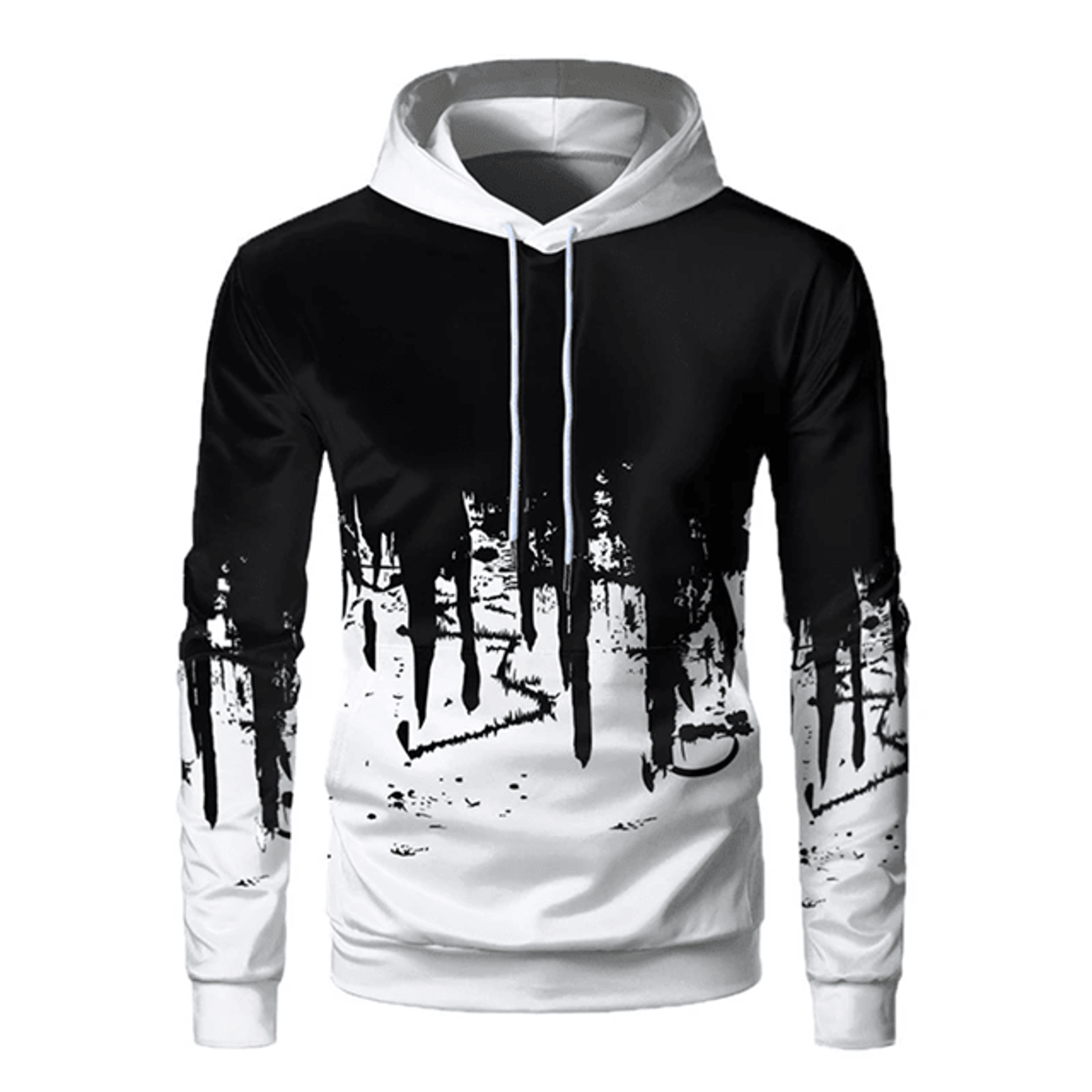 Mens 3D Printed Hooded Sports Sweater Casual Outdoor Pullover 6