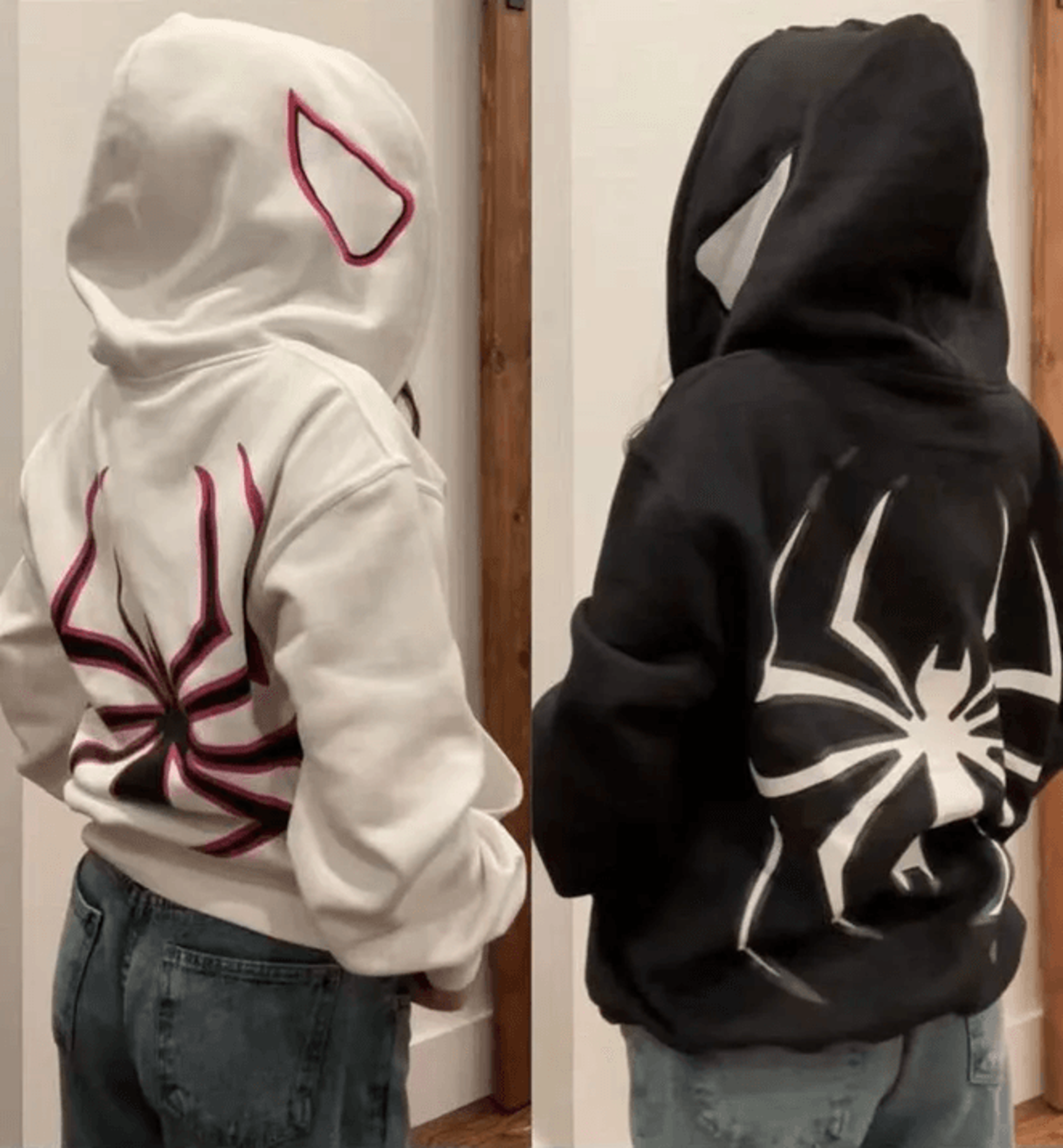 Spider Graphic Zip Up Hoodie Oversized Harajuku Streetwear Jacket 2